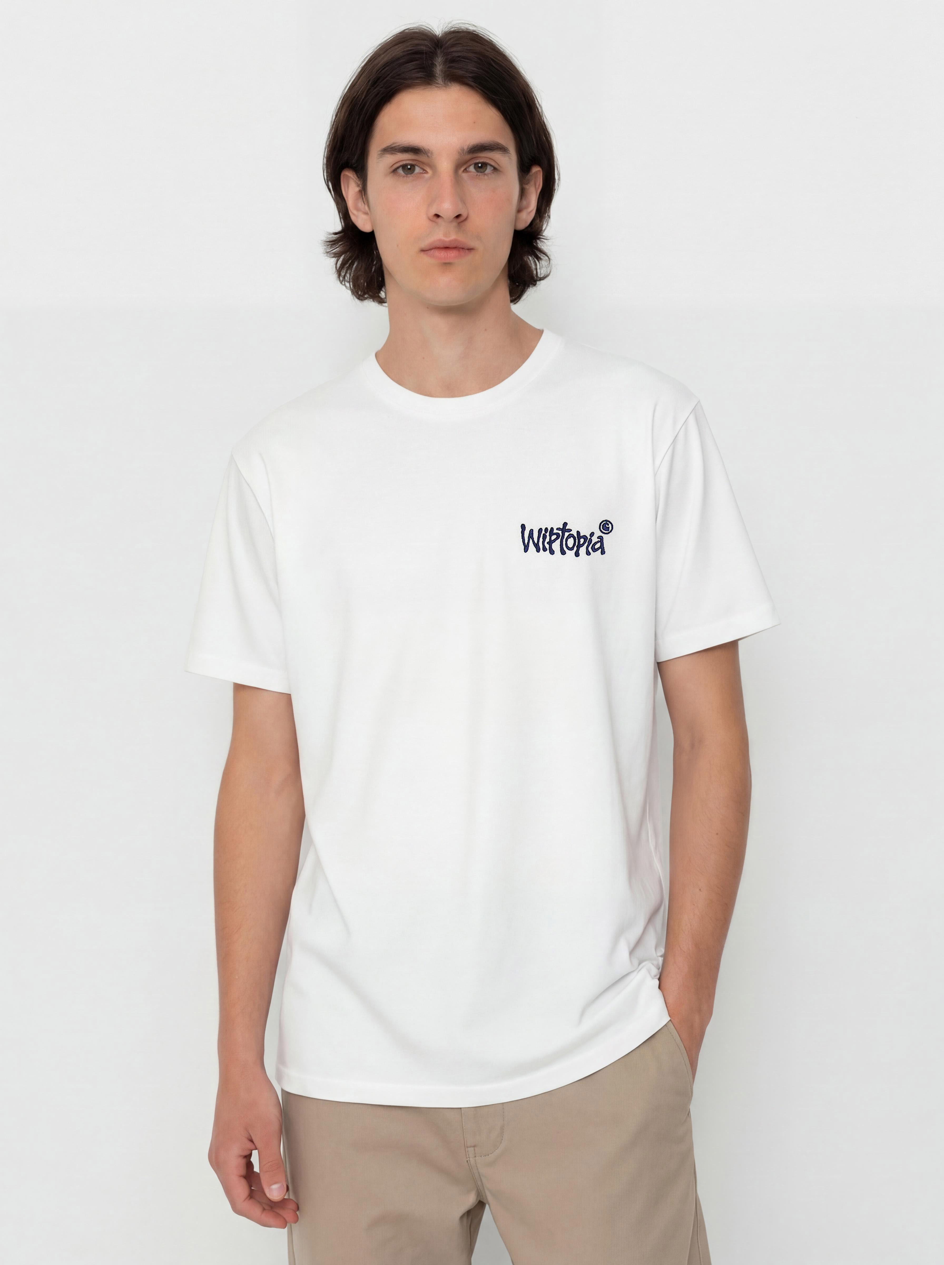 Tricou Carhartt WIP Wiptopia Script (white/blue)