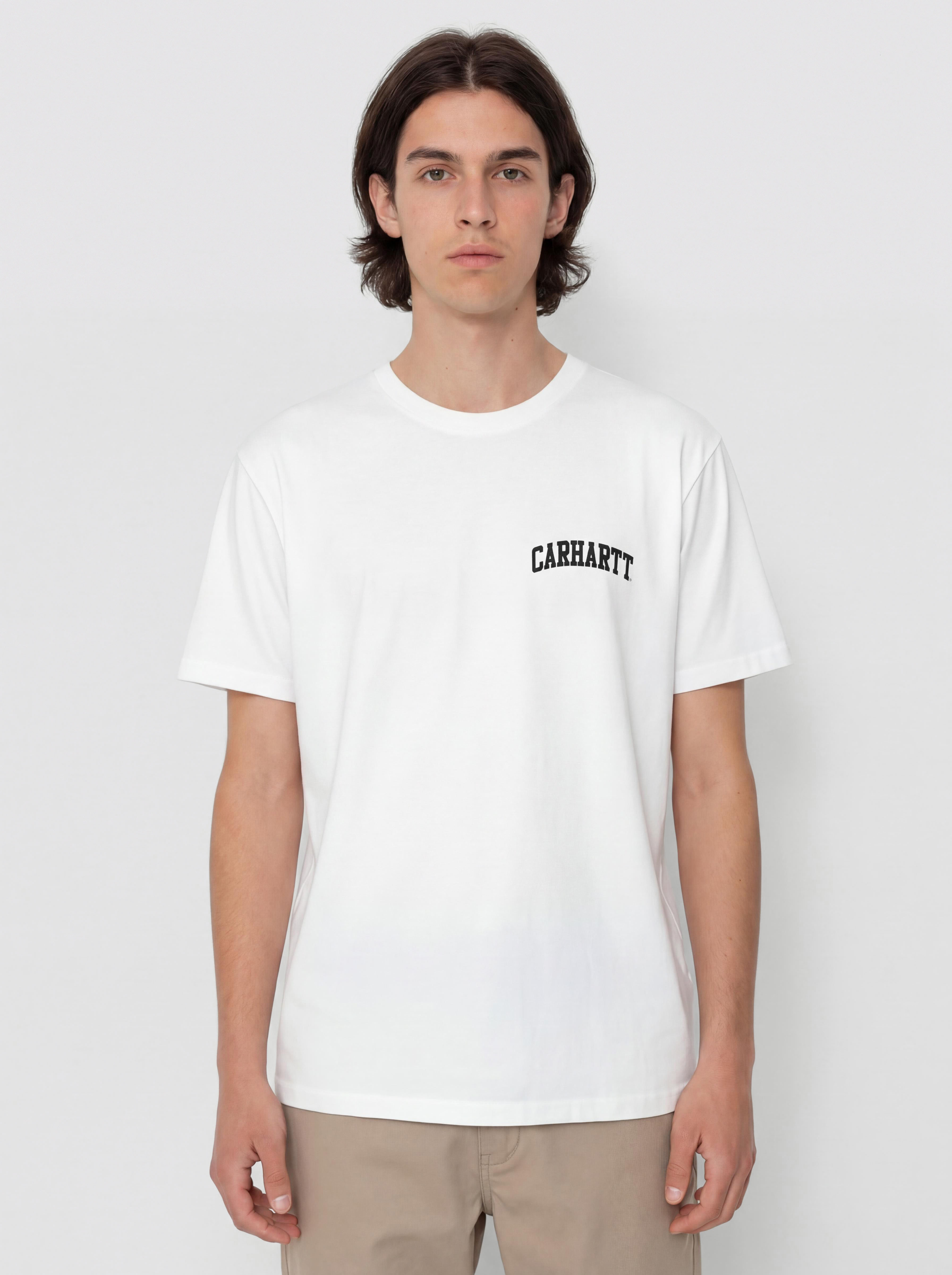 Tricou Carhartt WIP University Script (white/black)