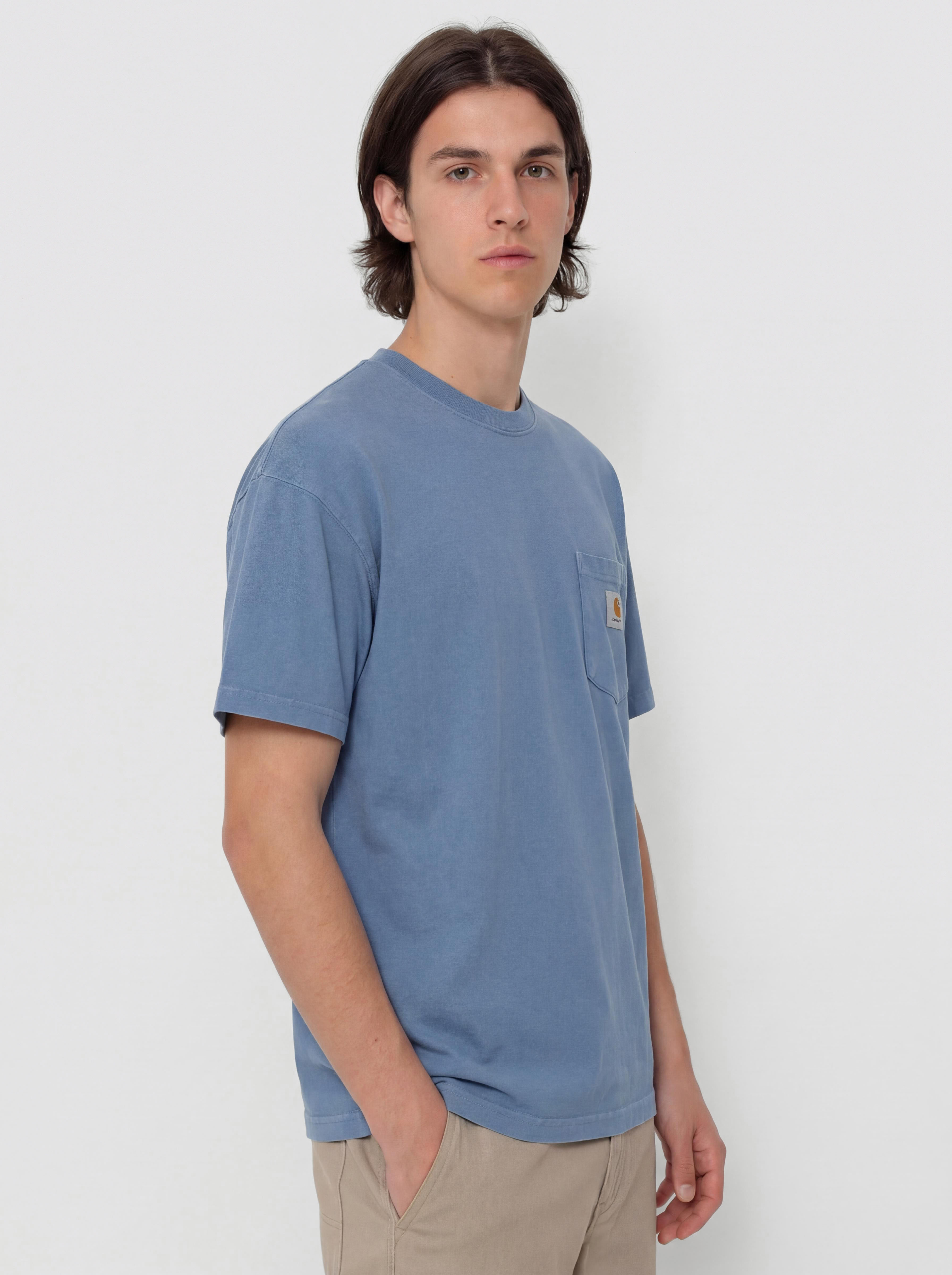 Tricou Carhartt WIP Hudson Pocket (sorrent/chalk wash)
