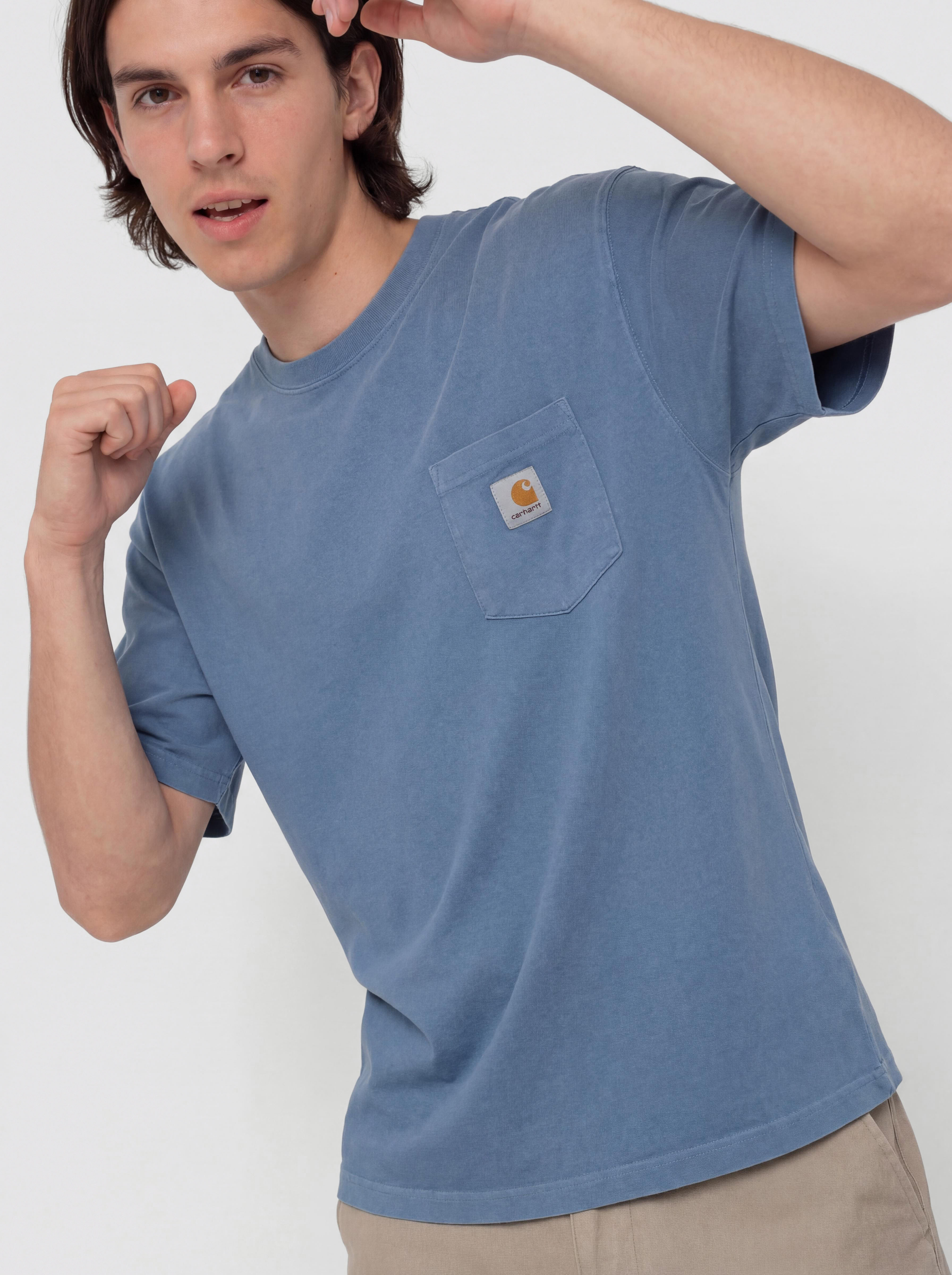 Tricou Carhartt WIP Hudson Pocket (sorrent/chalk wash)