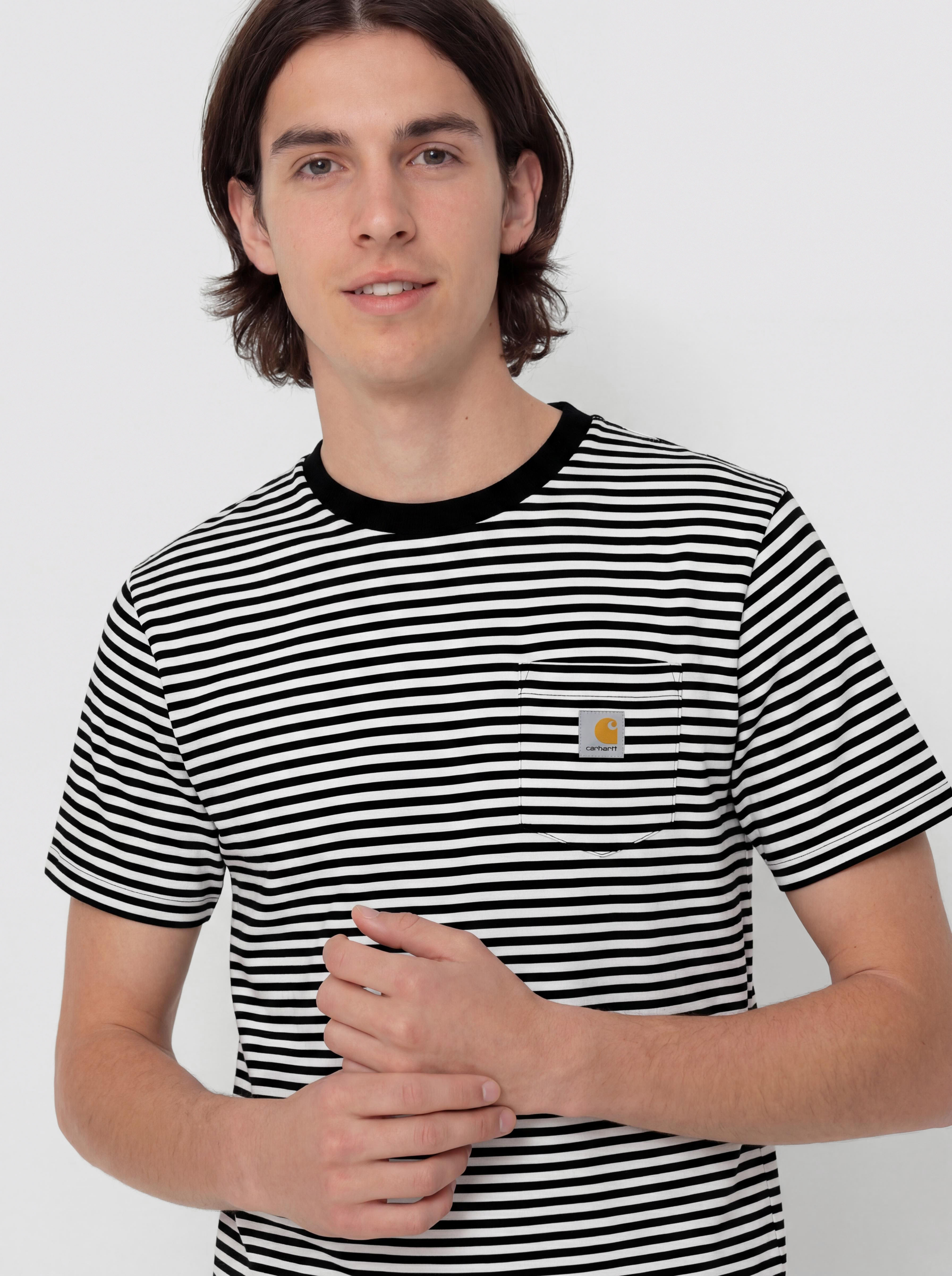 Tricou Carhartt WIP Verner Pocket (verner stripe/black/wax)