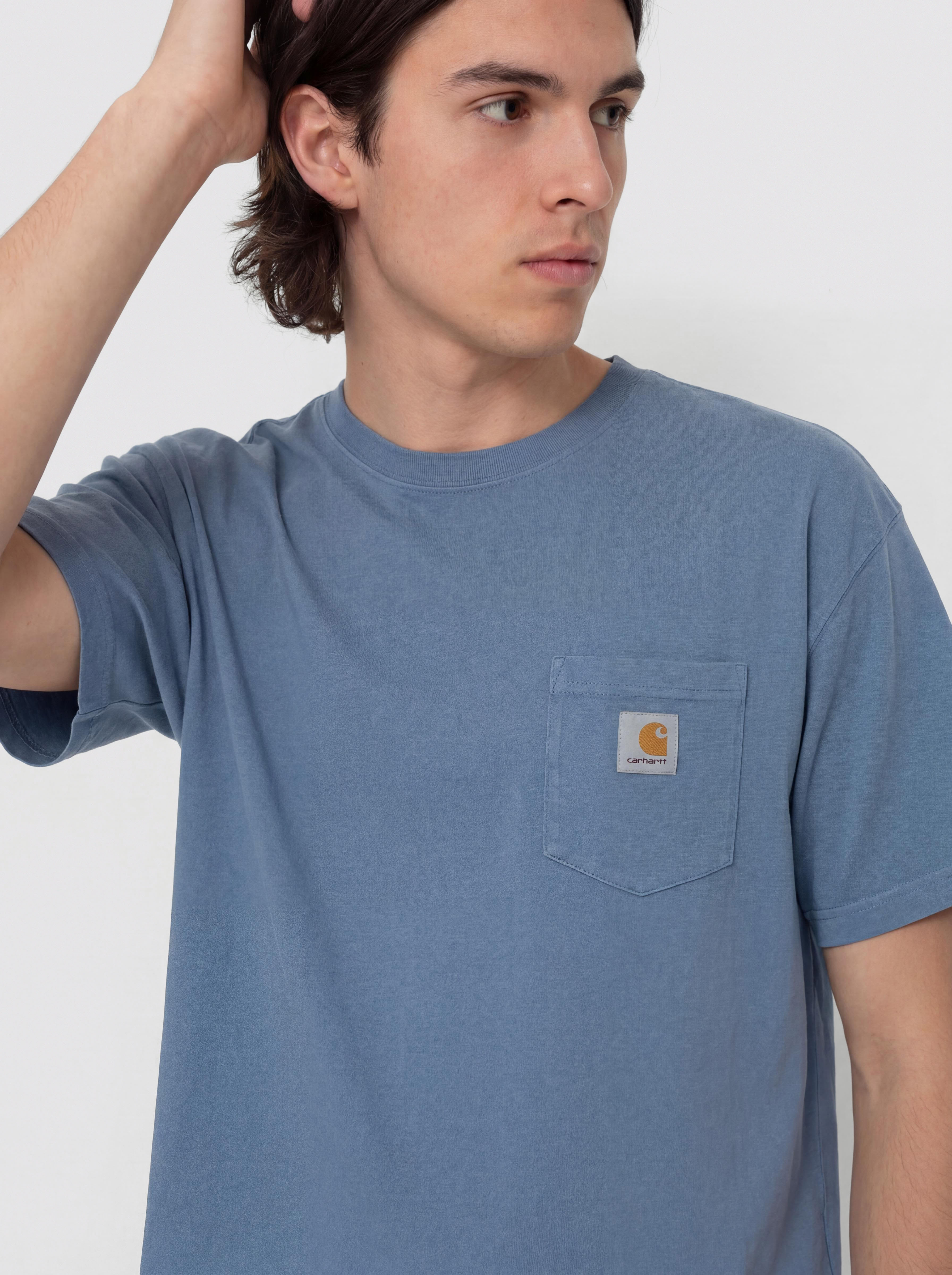 Tricou Carhartt WIP Hudson Pocket (sorrent/chalk wash)