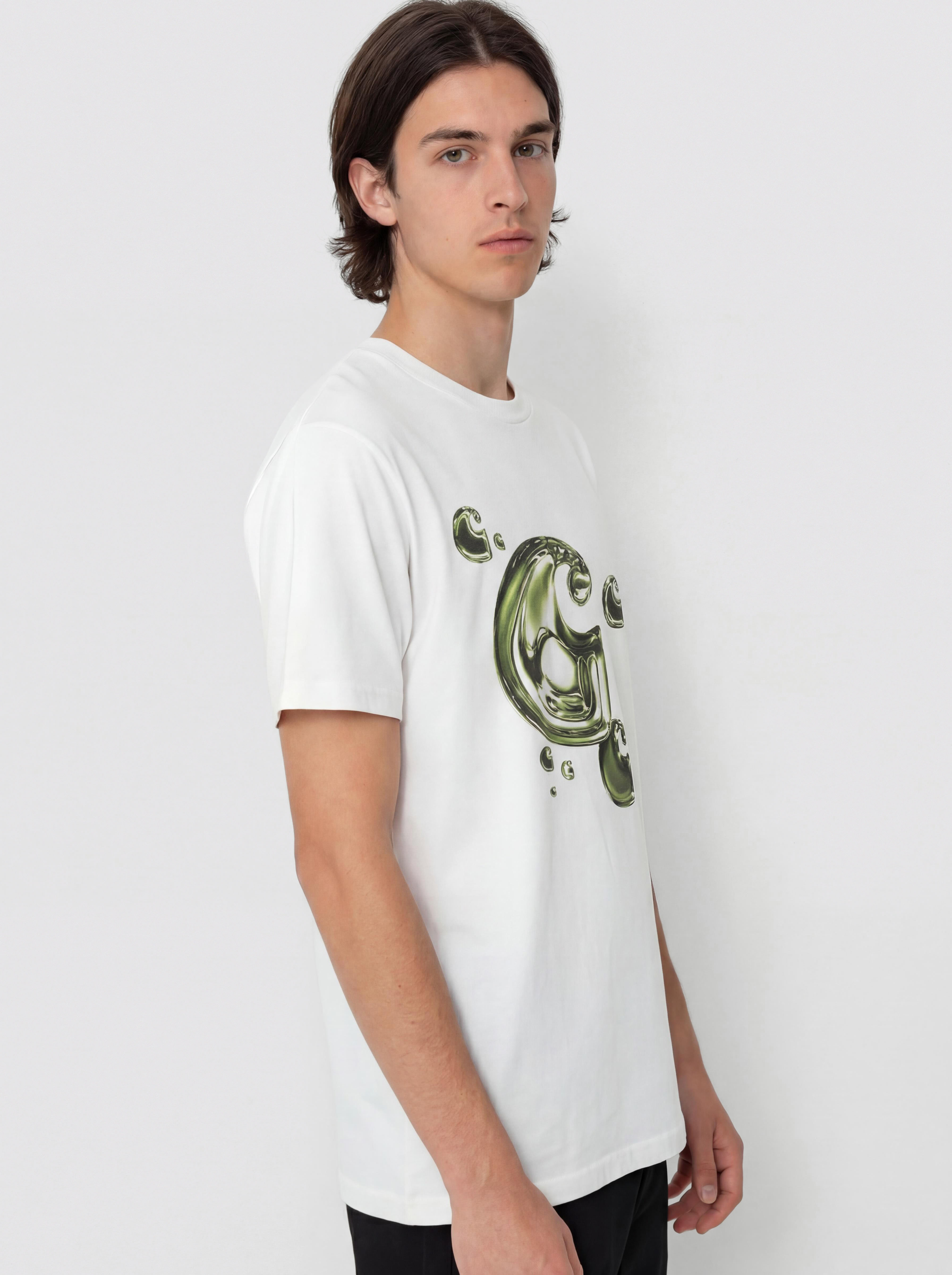Tricou Carhartt WIP Solar Chrome C-Logo (white)