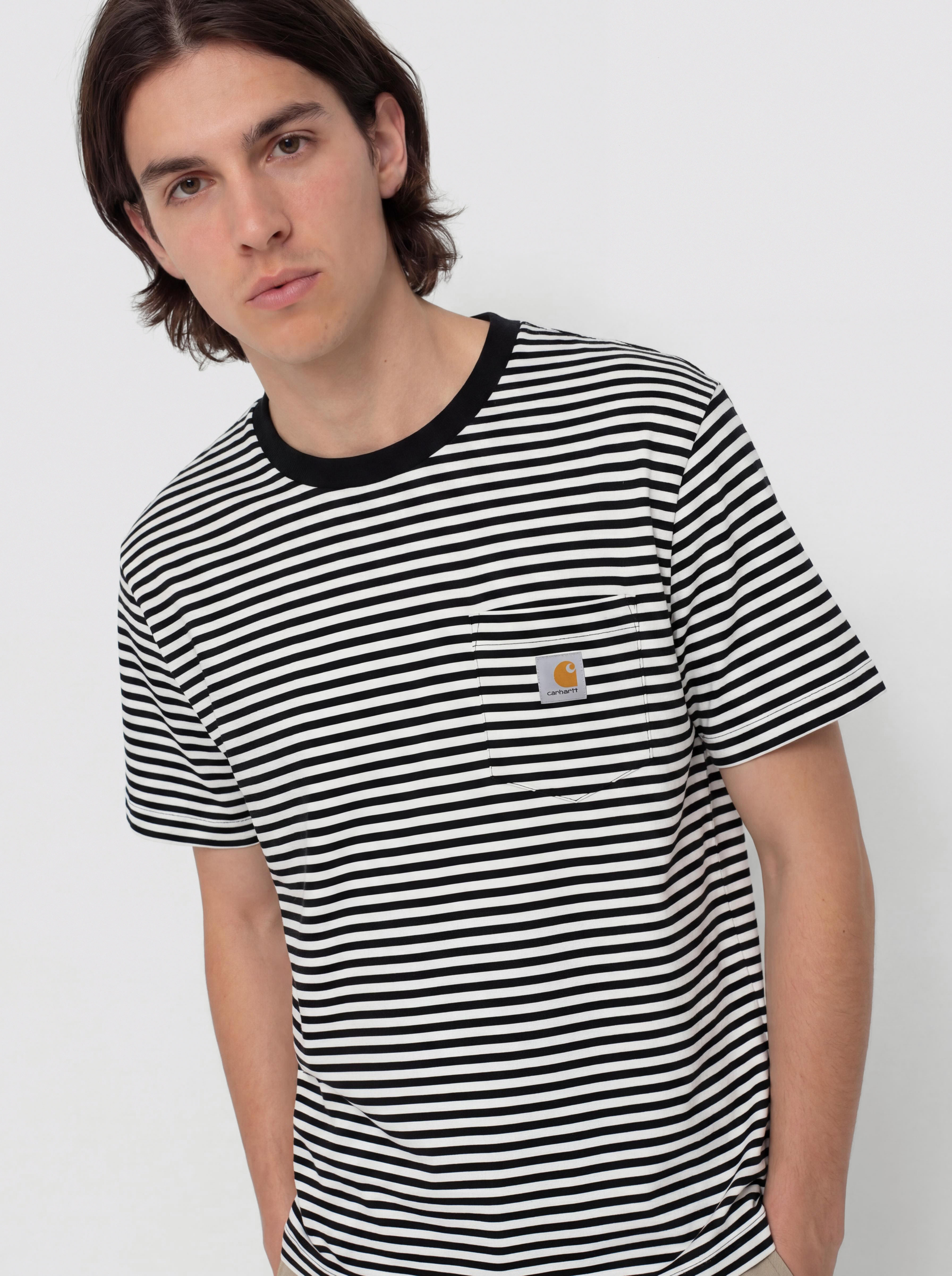 Tricou Carhartt WIP Verner Pocket (verner stripe/black/wax)