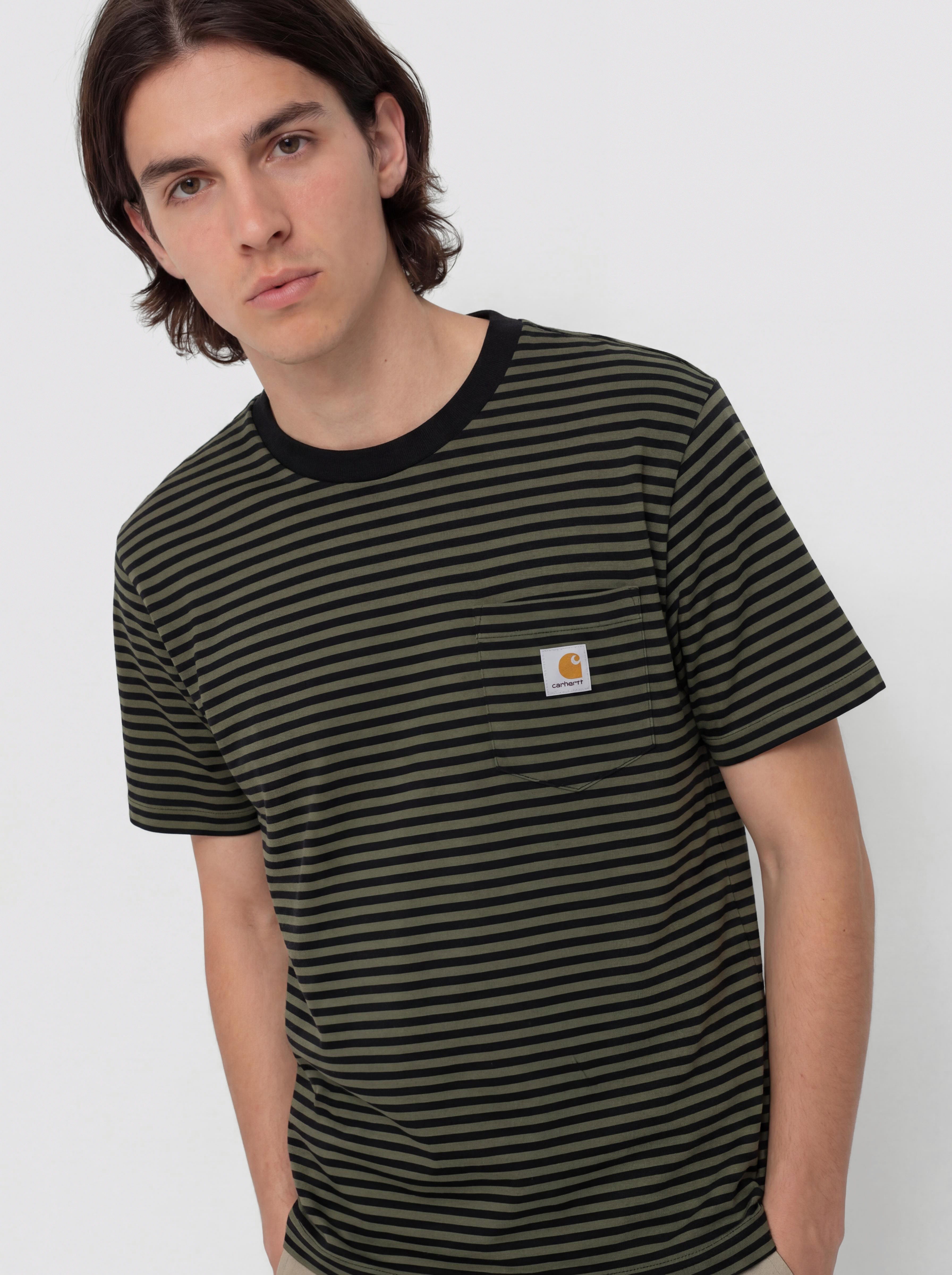 Tricou Carhartt WIP Verner Pocket (verner stripe/black/opuntia)