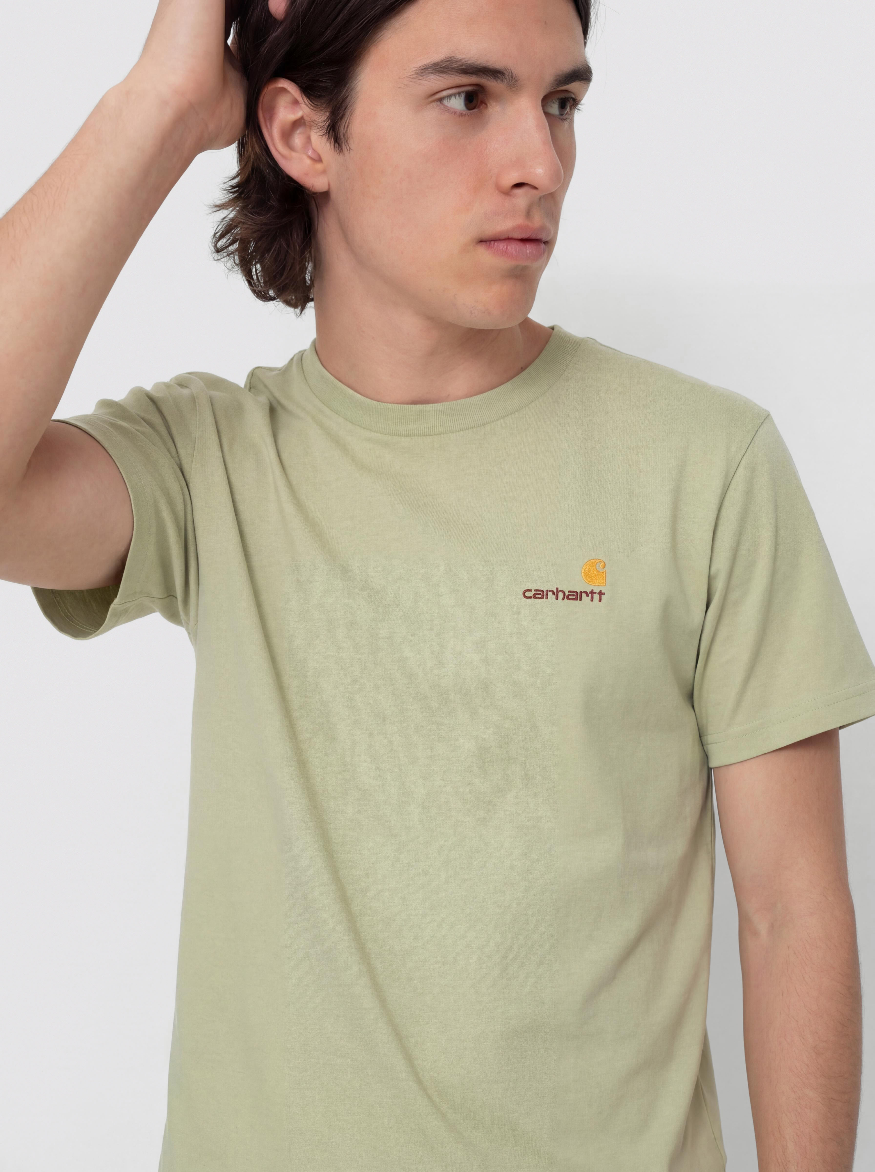 Tricou Carhartt WIP American Script (pale olive)