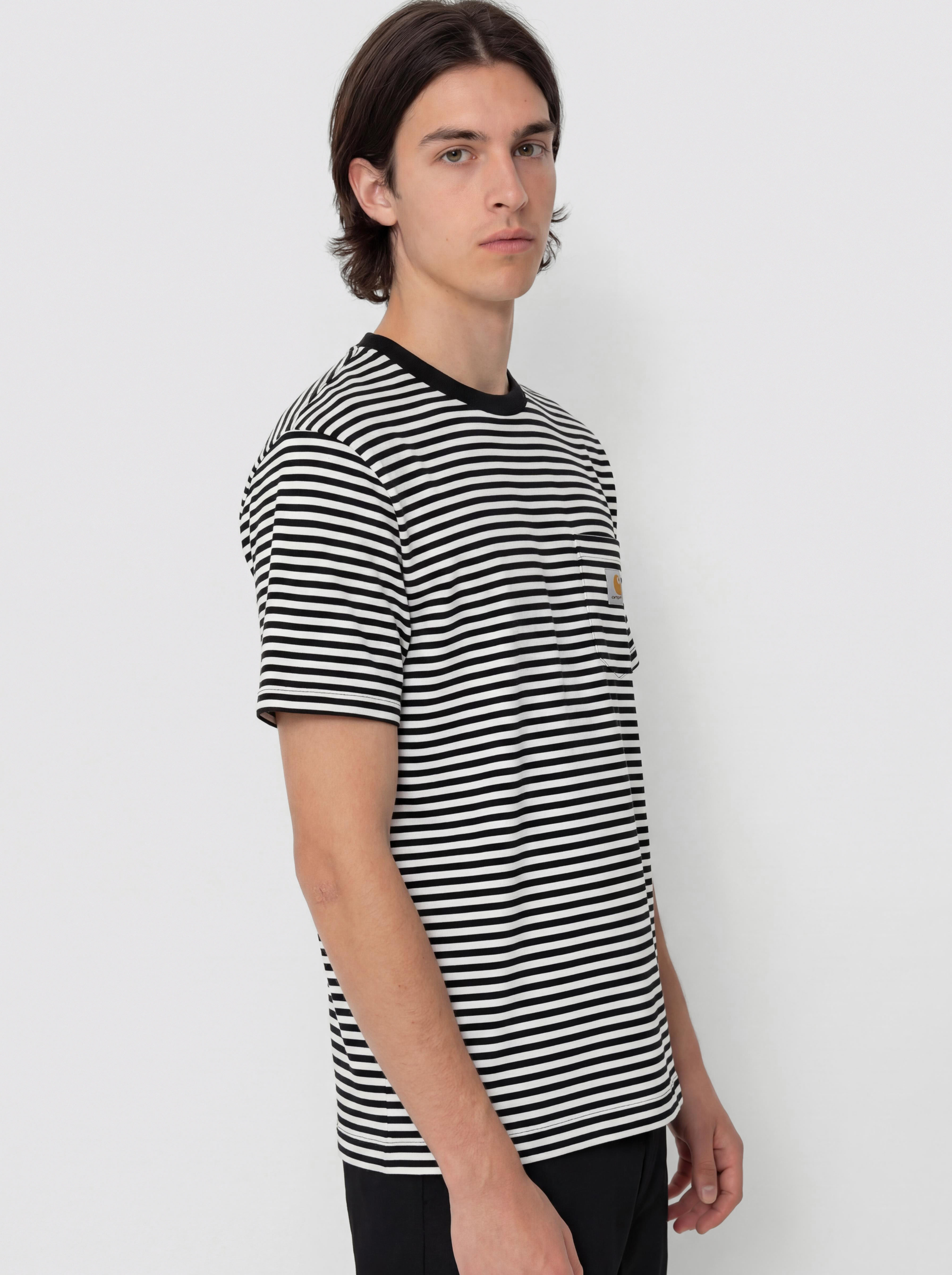 Tricou Carhartt WIP Verner Pocket (verner stripe/black/wax)