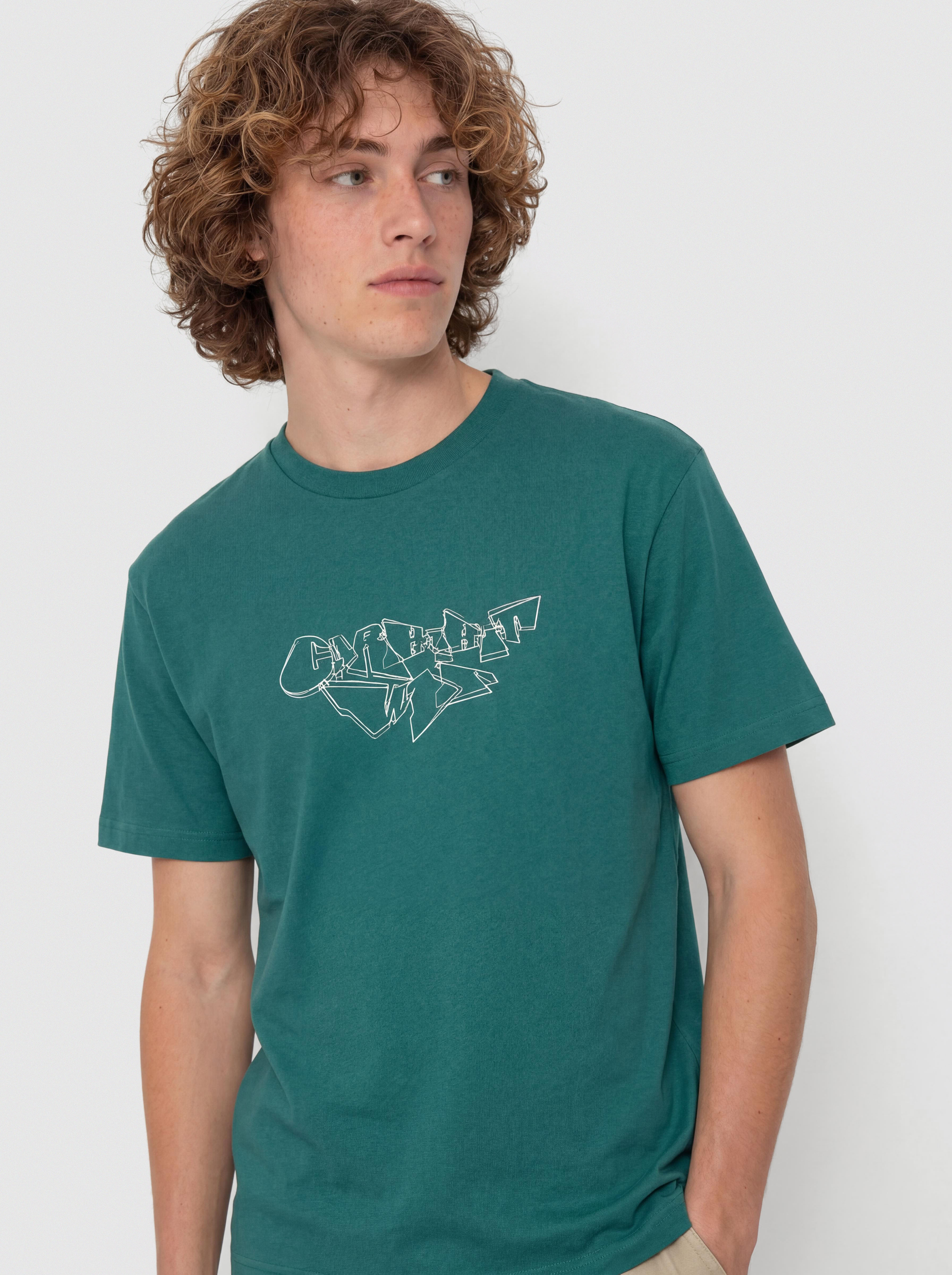 Tricou Carhartt WIP Screwed Up Script (rainforest)