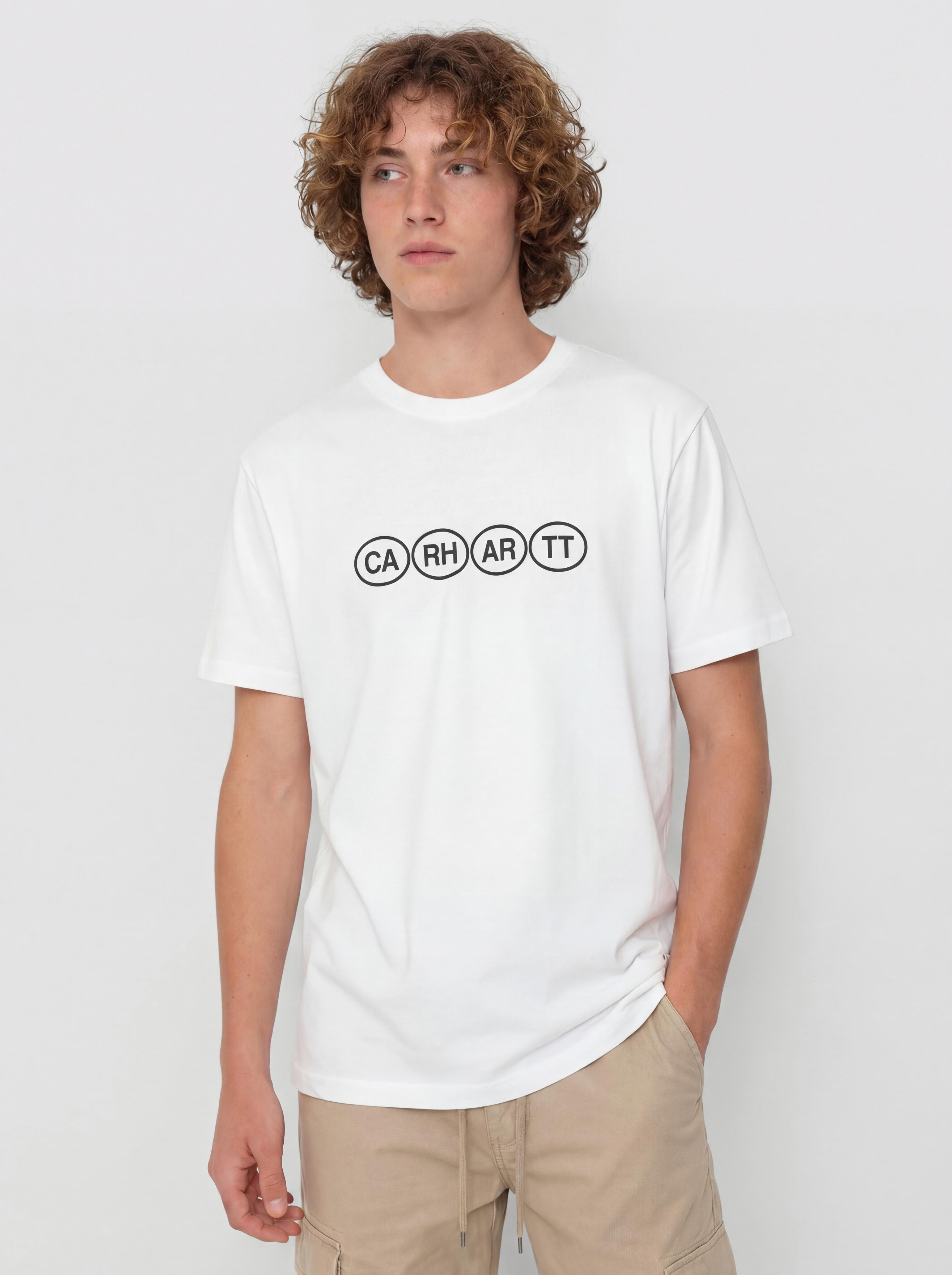 Tricou Carhartt WIP Bumper (white/black)