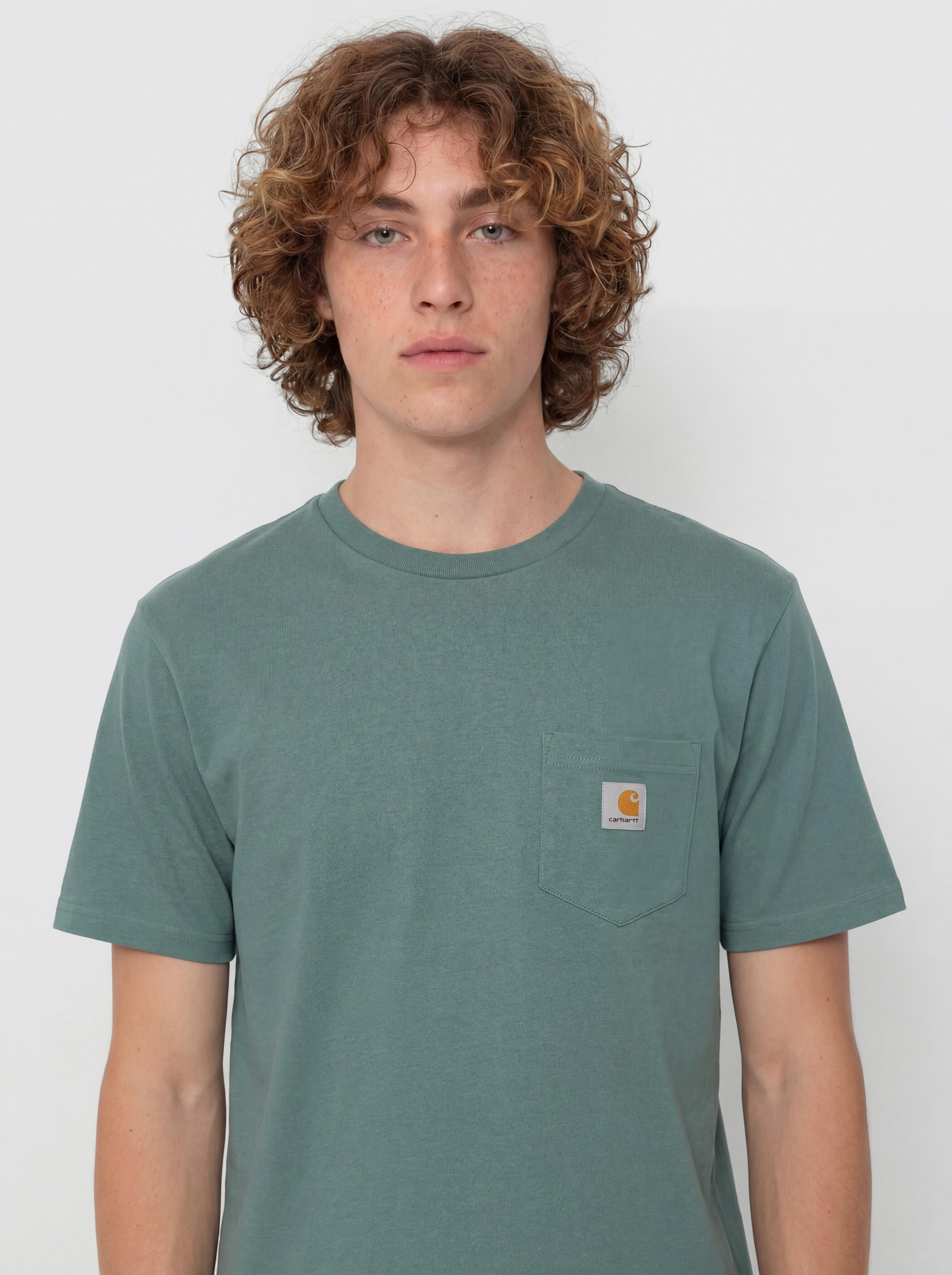 Tricou Carhartt WIP Pocket (silver pine)