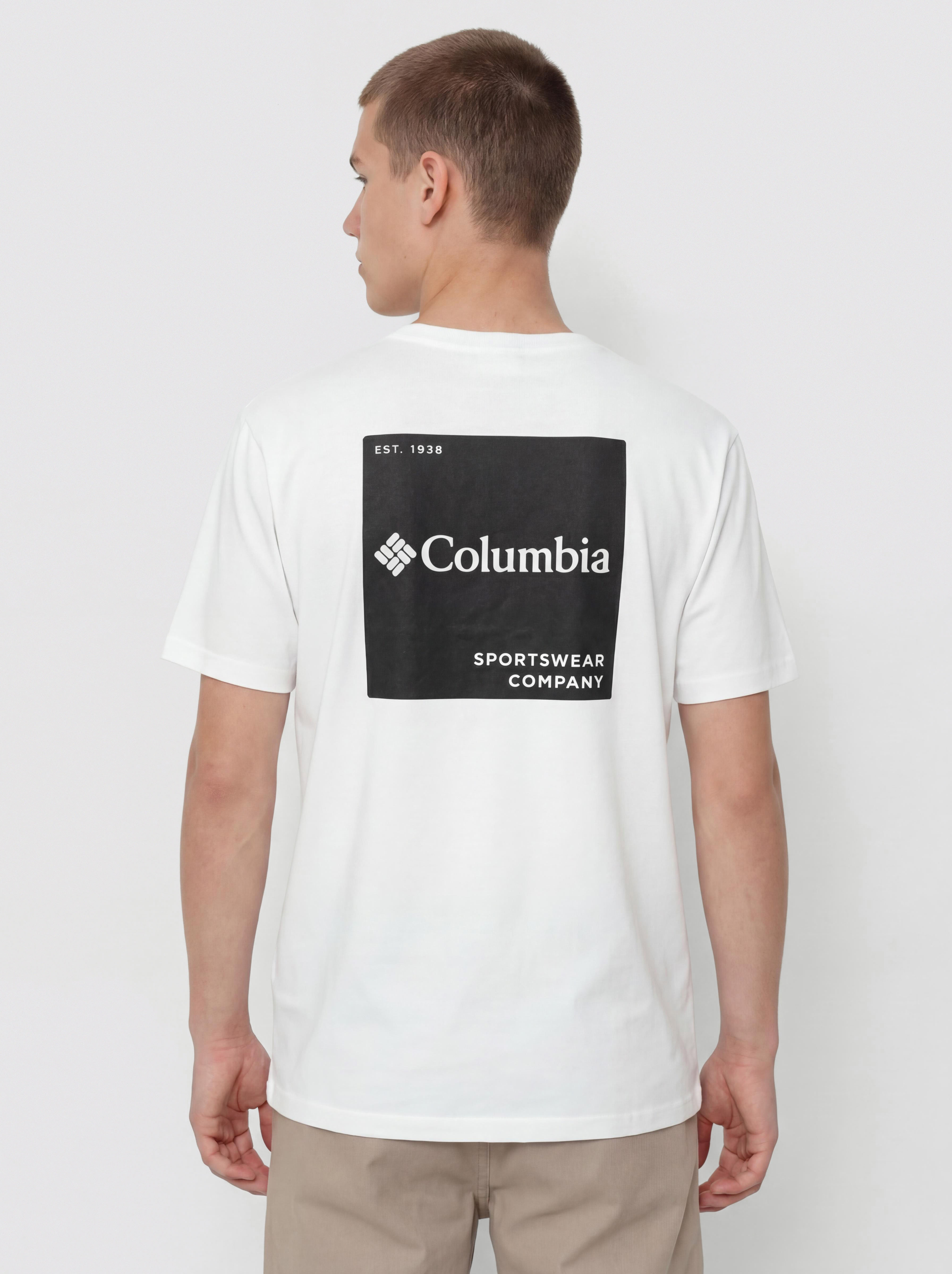 Tricou Columbia CSC Logo Back (white/boxy brand)
