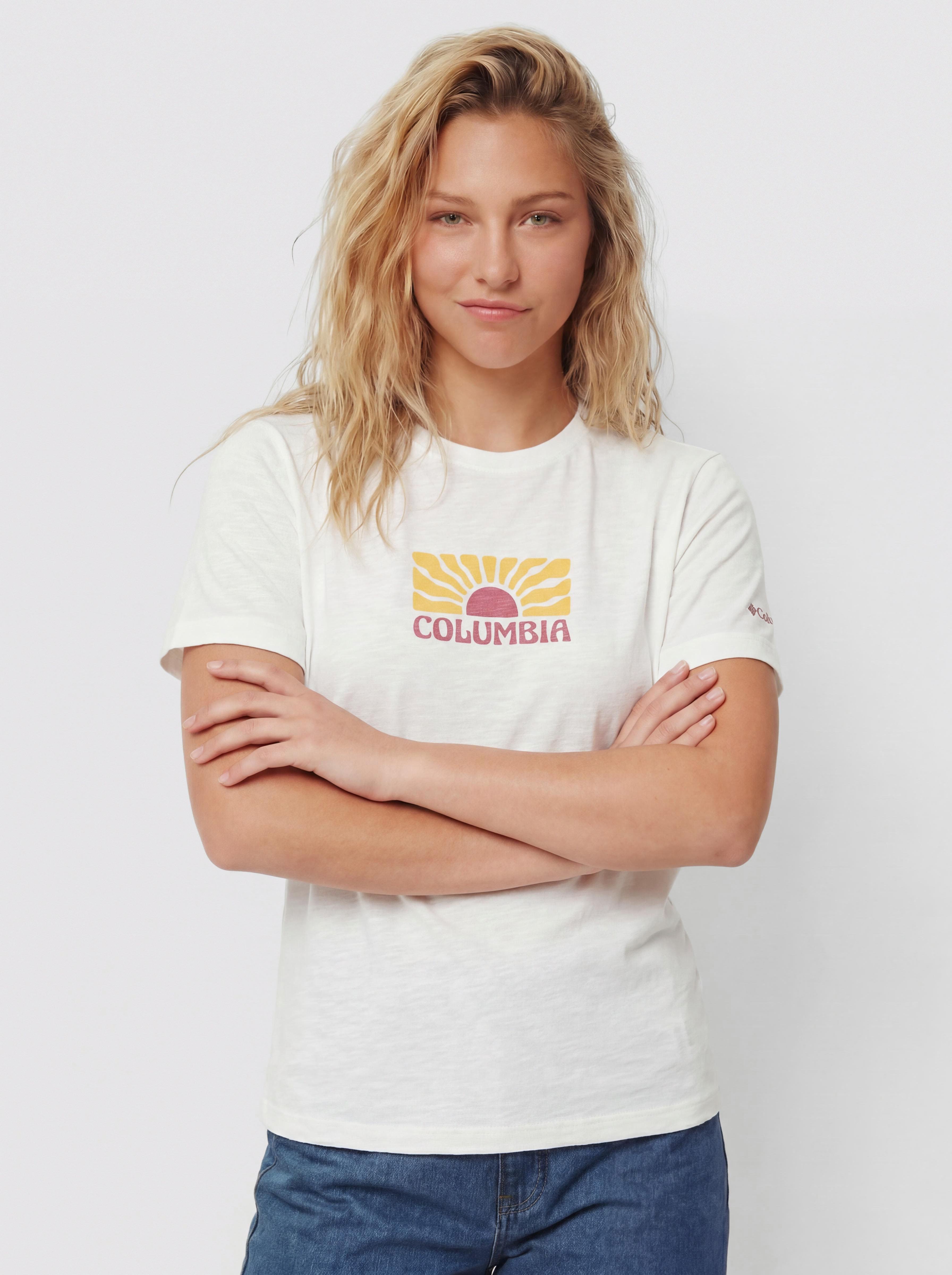 Tricou Columbia Ruby Springs Graphic Wmn (white/brandrise)