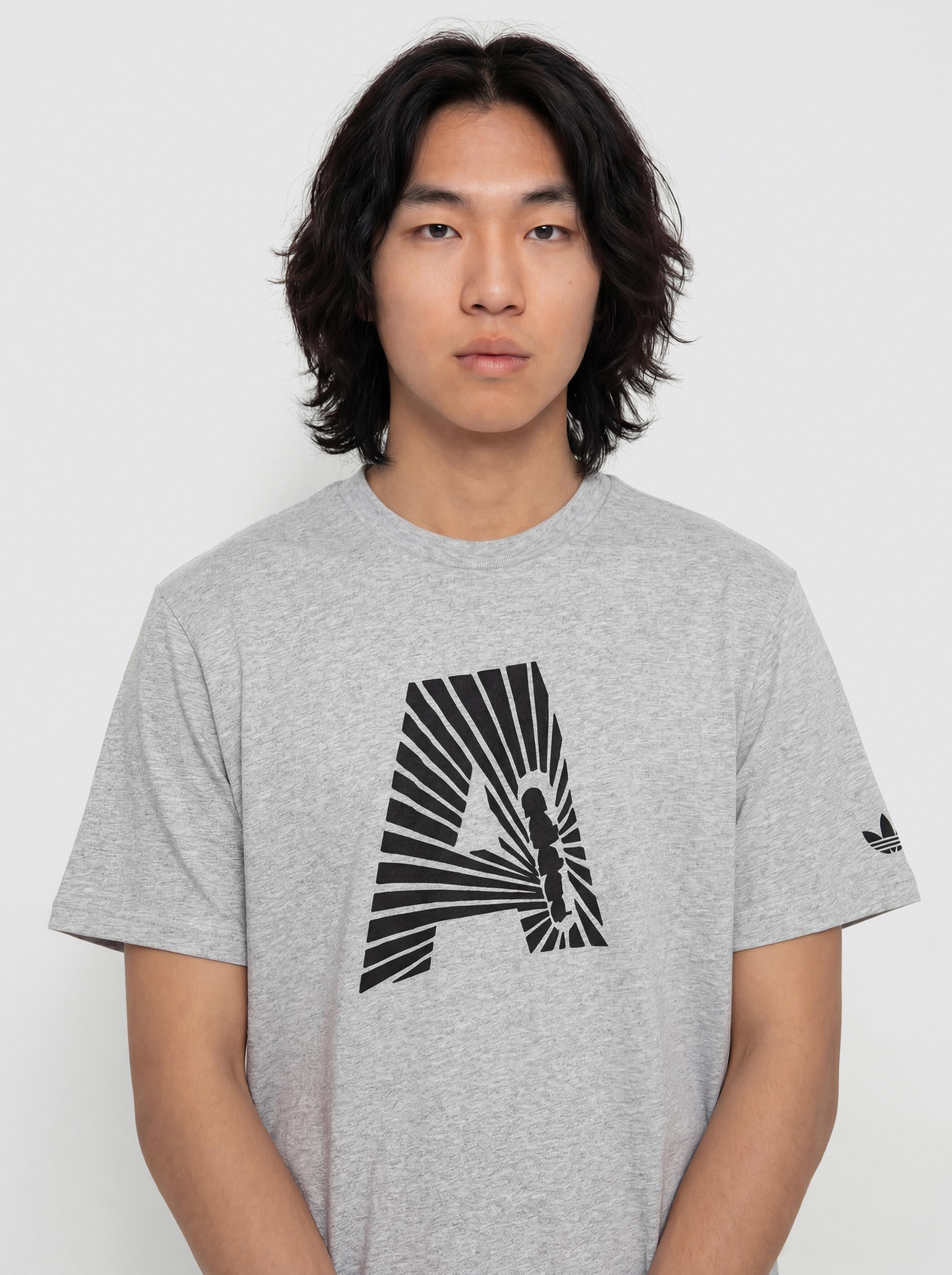 Tricou adidas Adi A Skate (mgreyh/black)