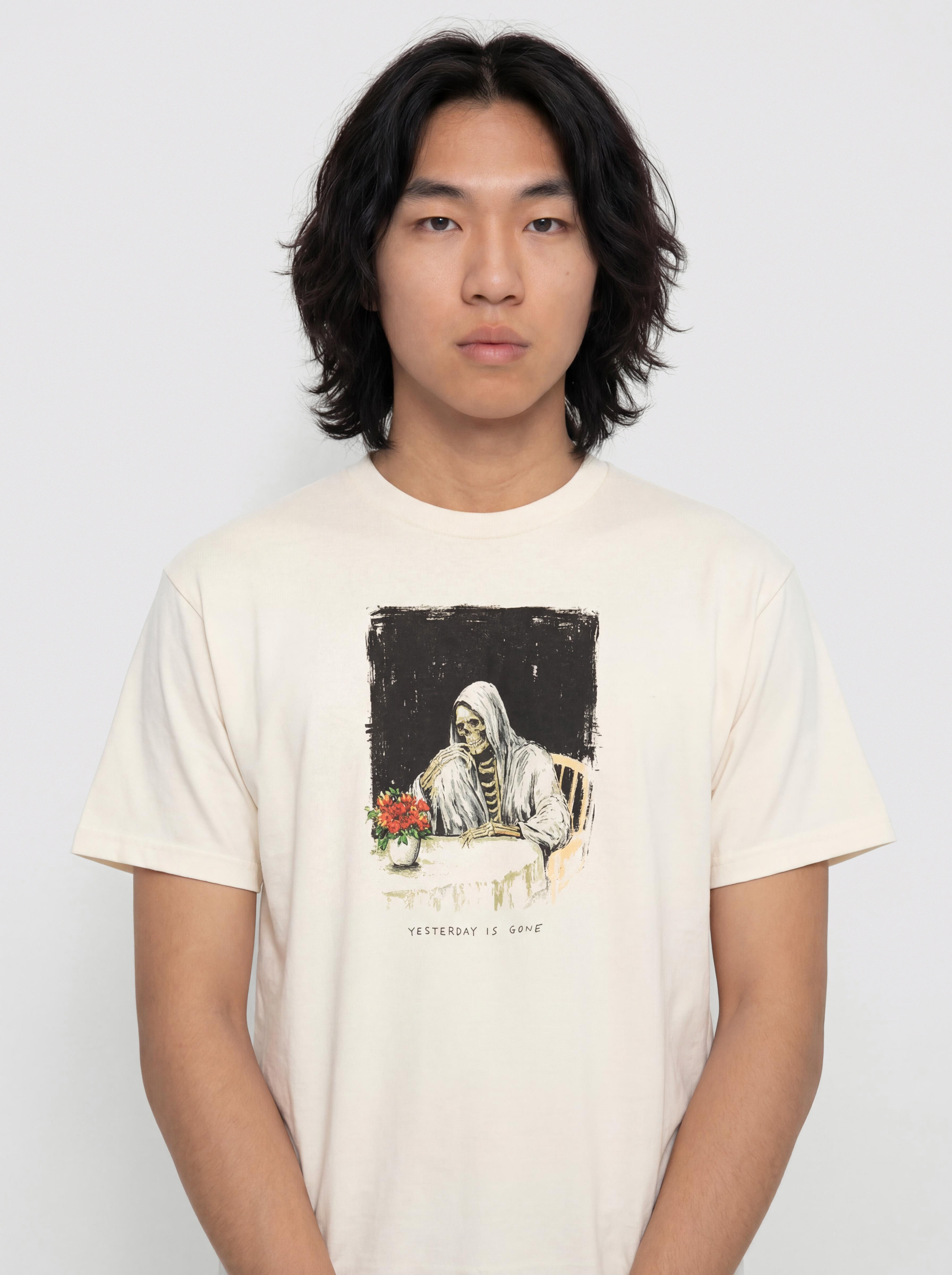Tricou Deathwish Yesterday Is Gone (cream)