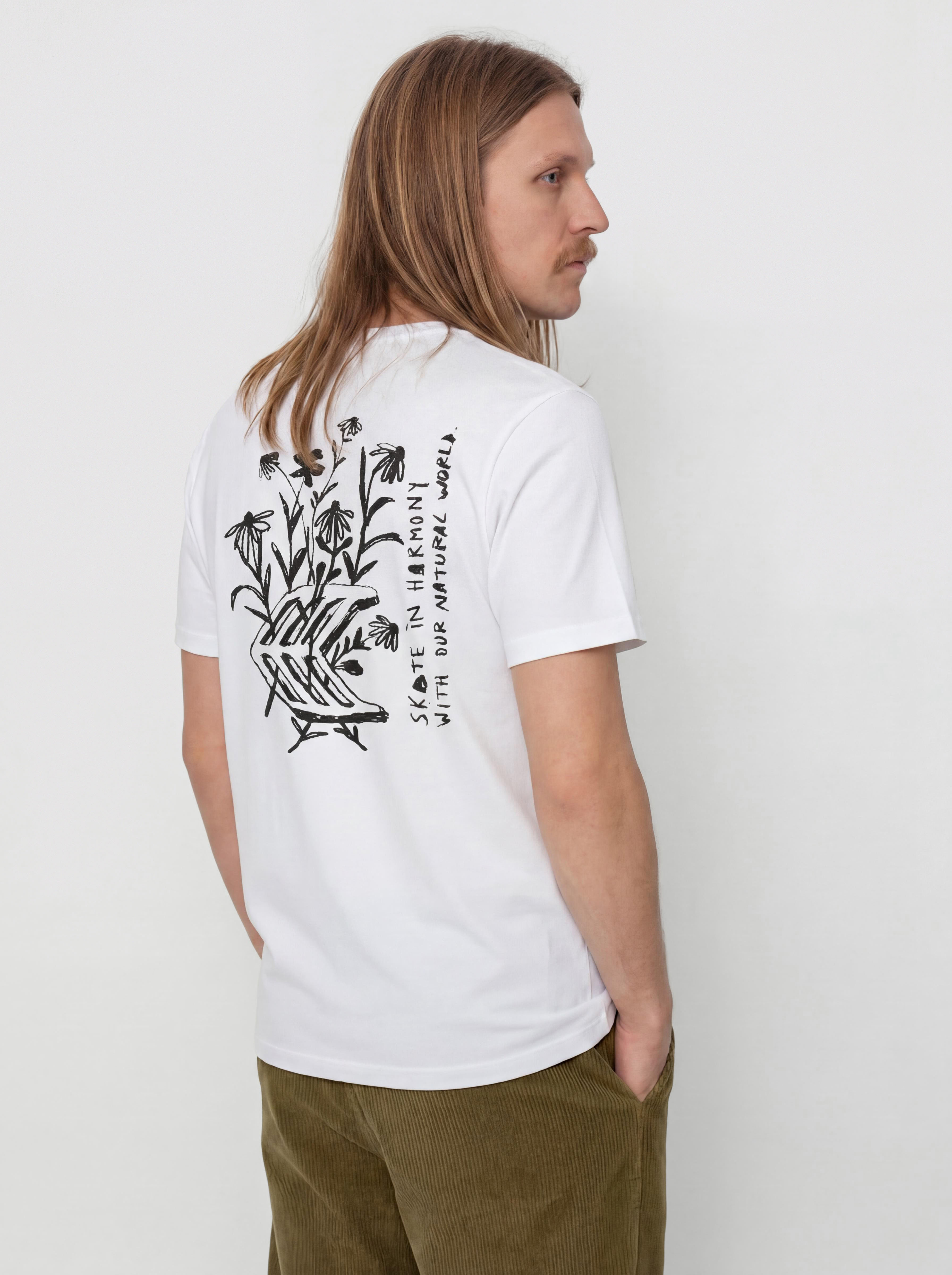 Tricou Cariuma Conté Flowers (off white)