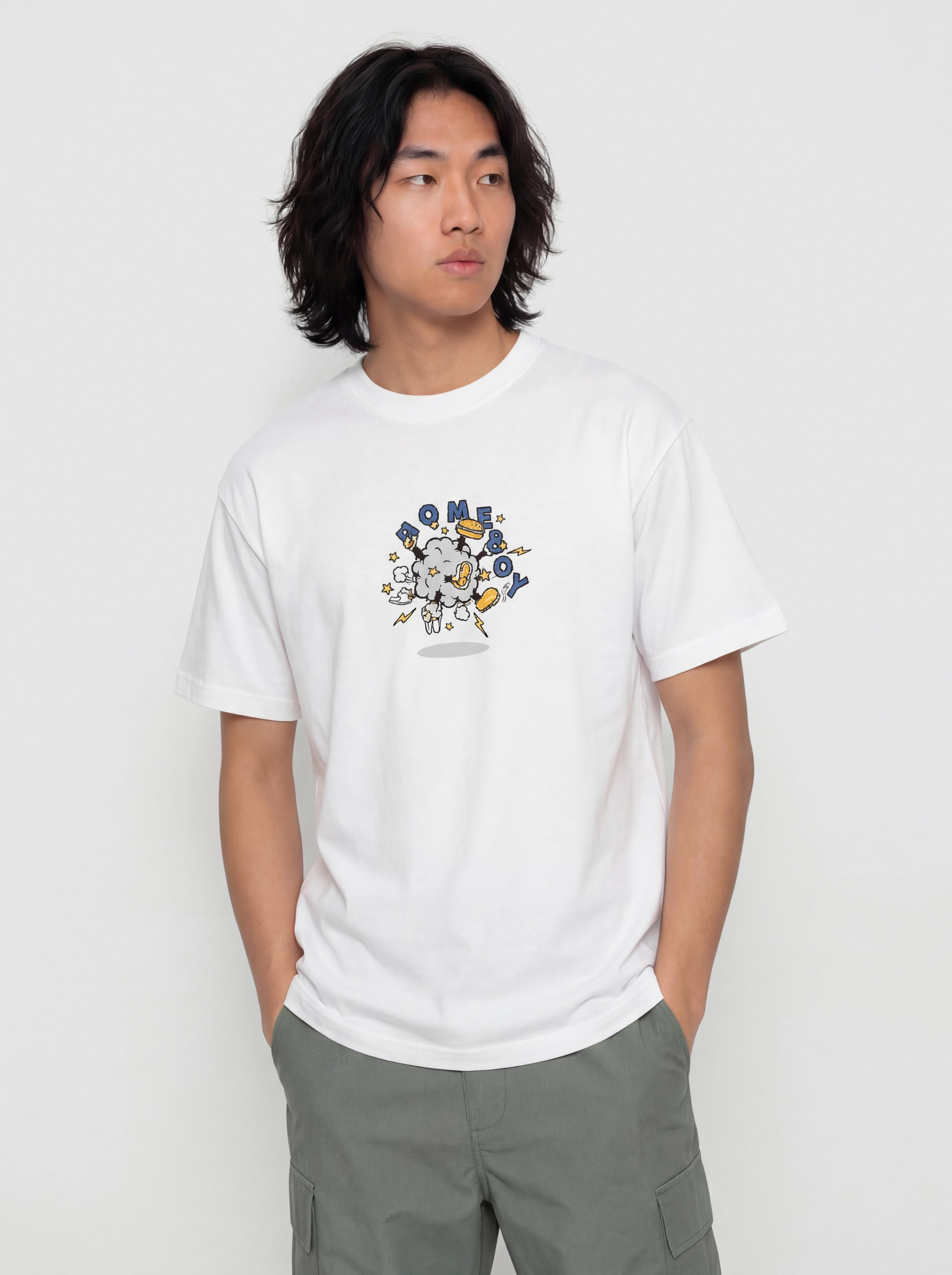 Tricou Homeboy Fight Cloud (white)