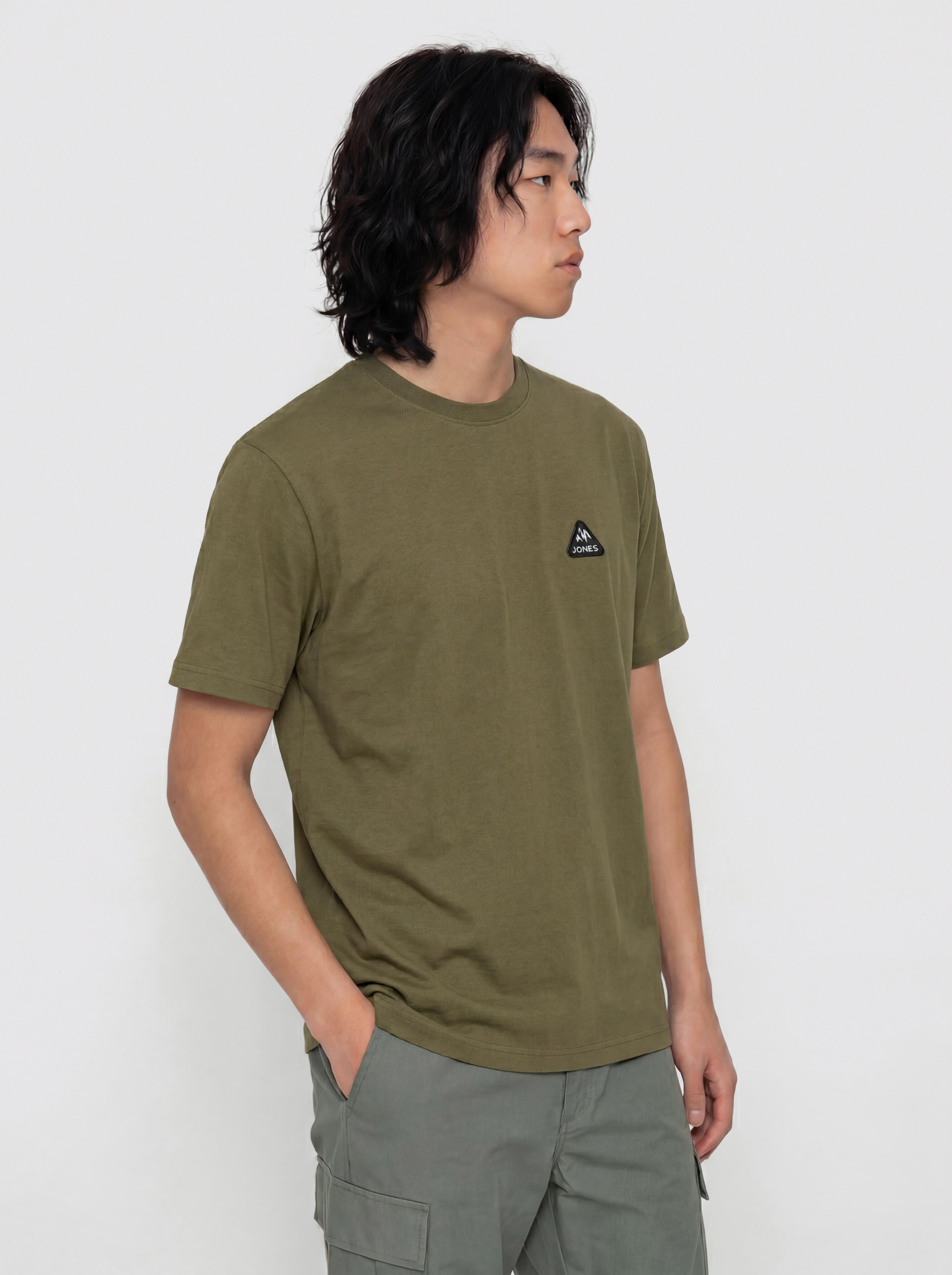 Tricou Jones Snowboards Sierra Org Cot (moss green)