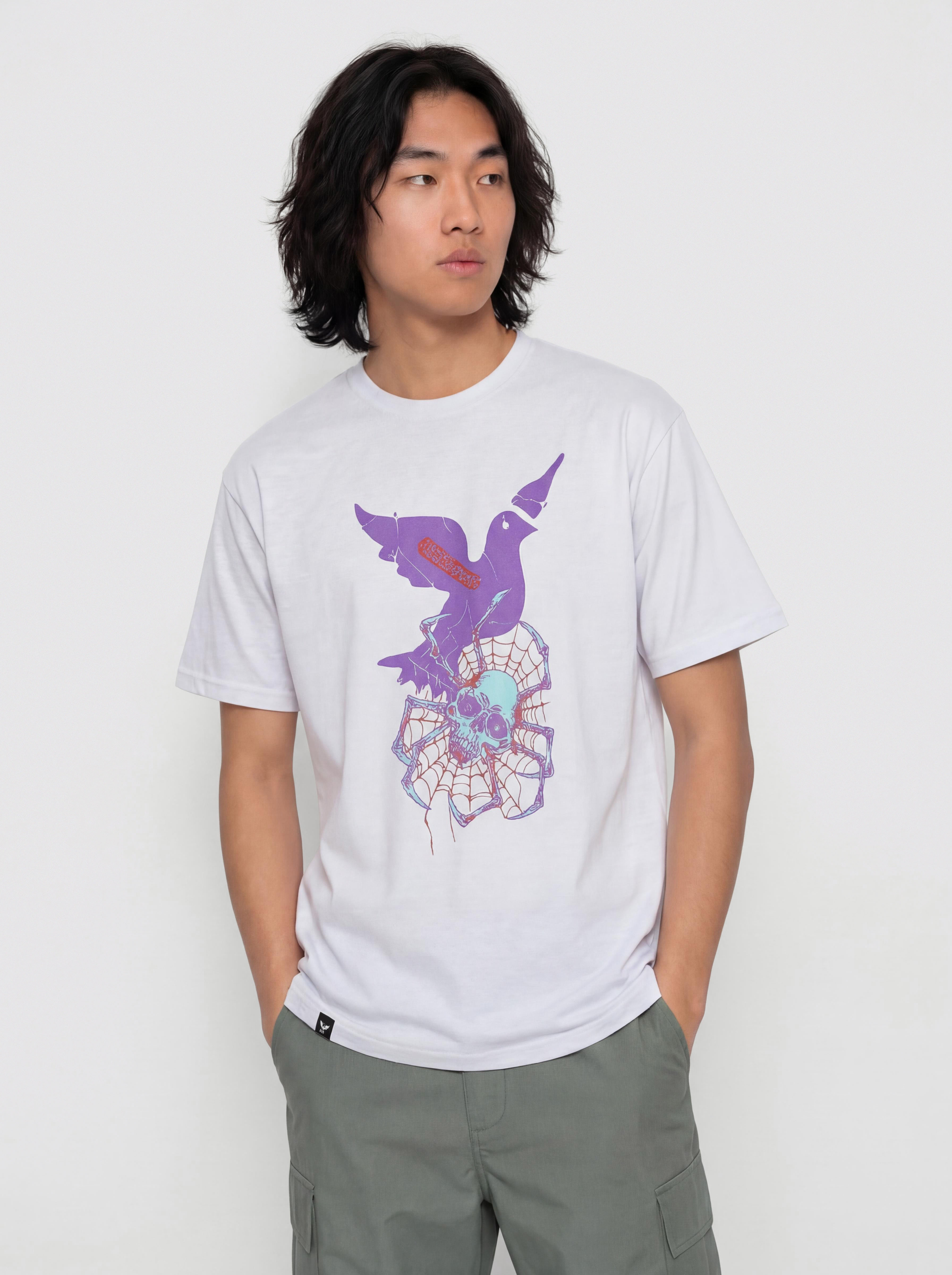 Tricou Nervous Scary (white)