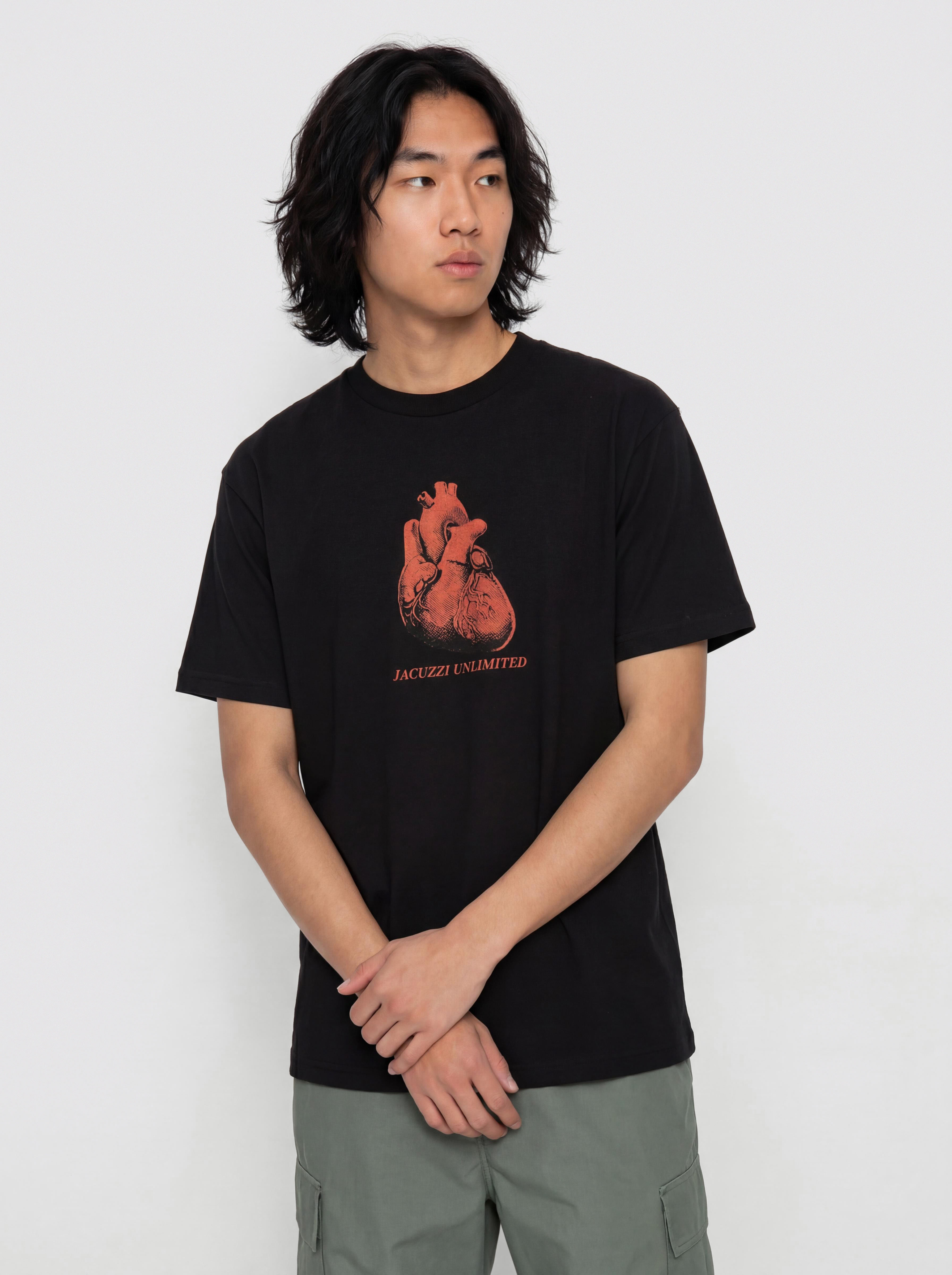 Tricou Jacuzzi Heart Garment Dye Premium (black)