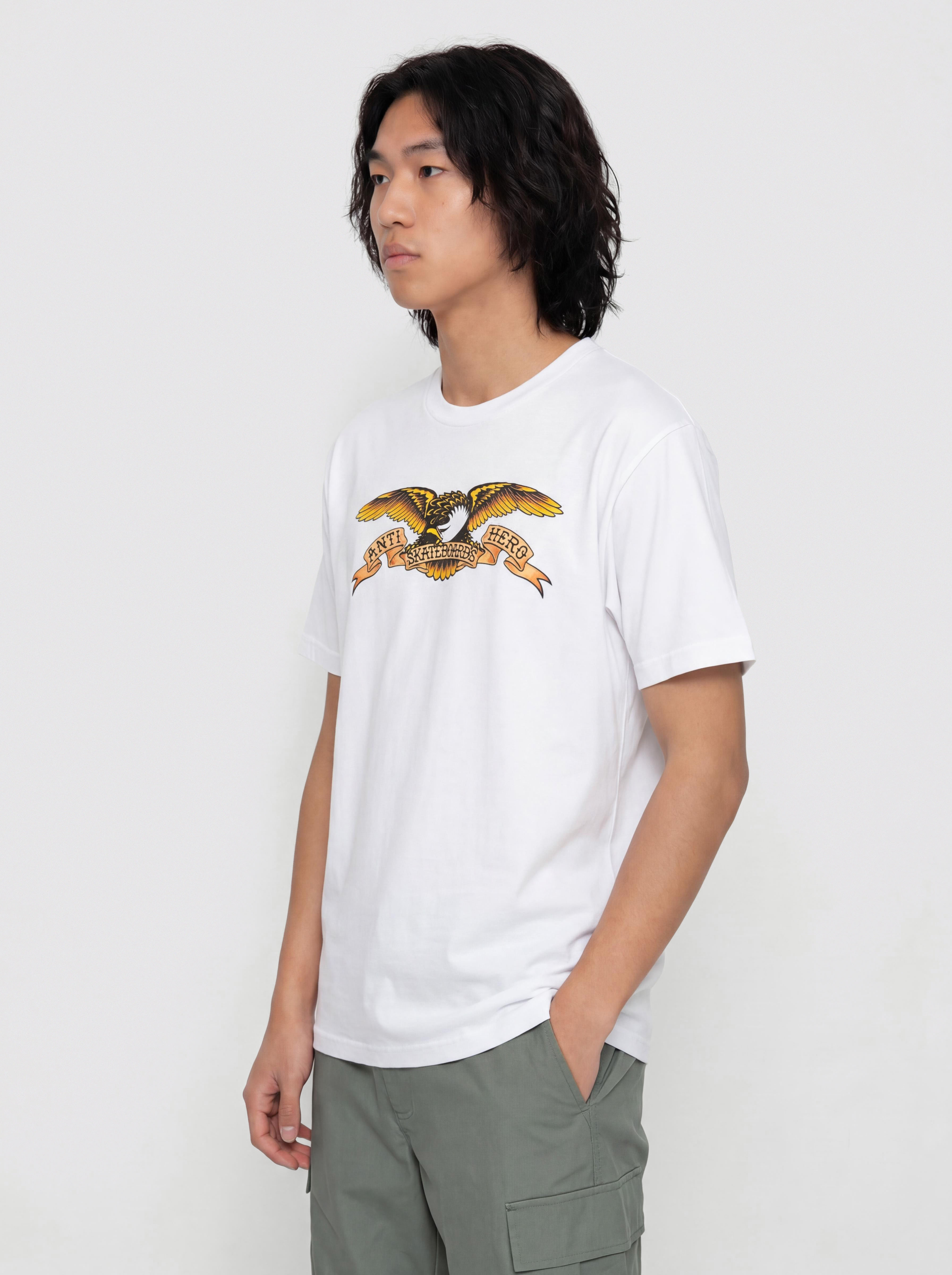 Tricou Antihero Eagle (white w/black multi color print)