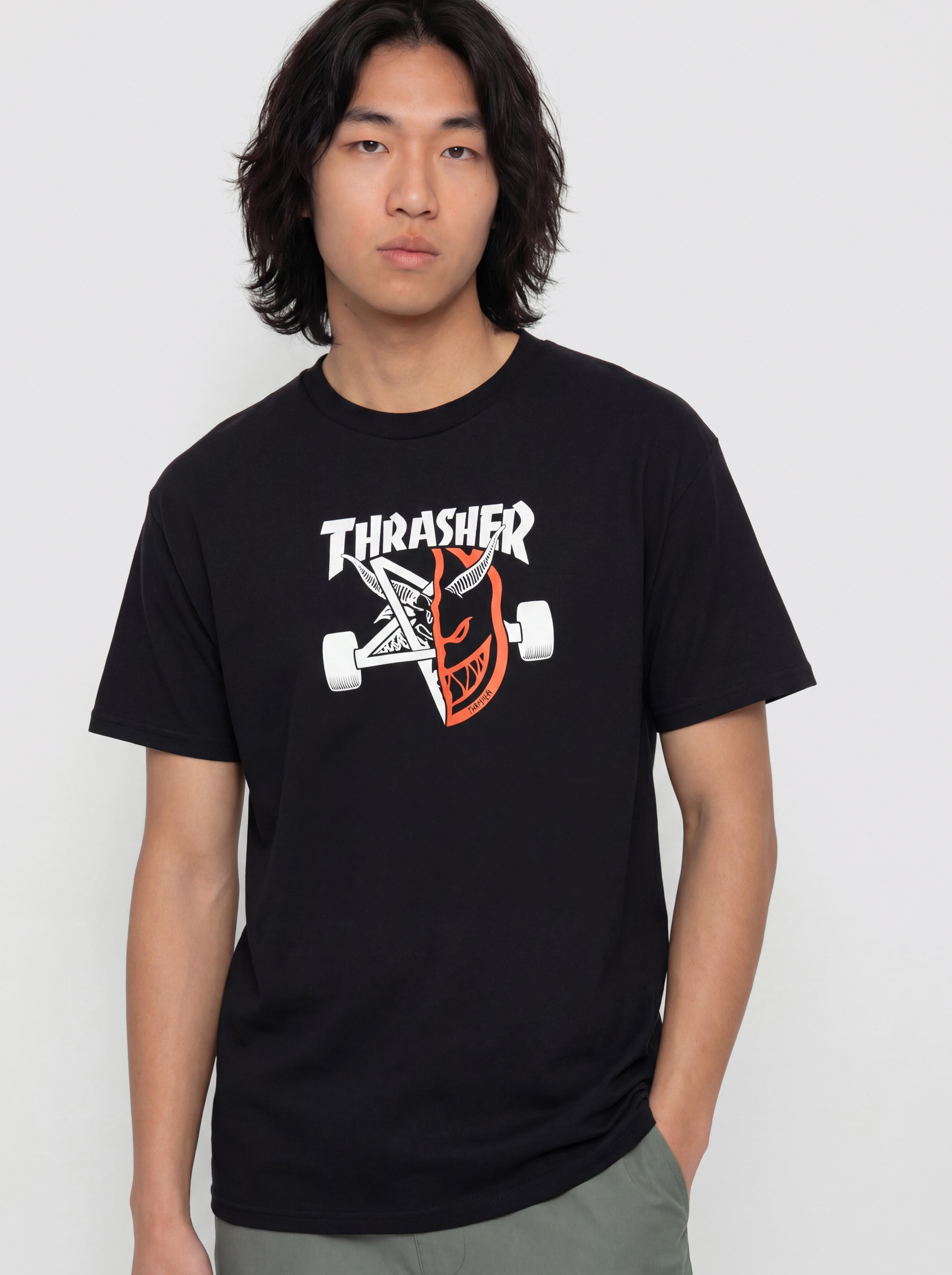Tricou Thrasher x Spitfire Thrash & Burn (black)