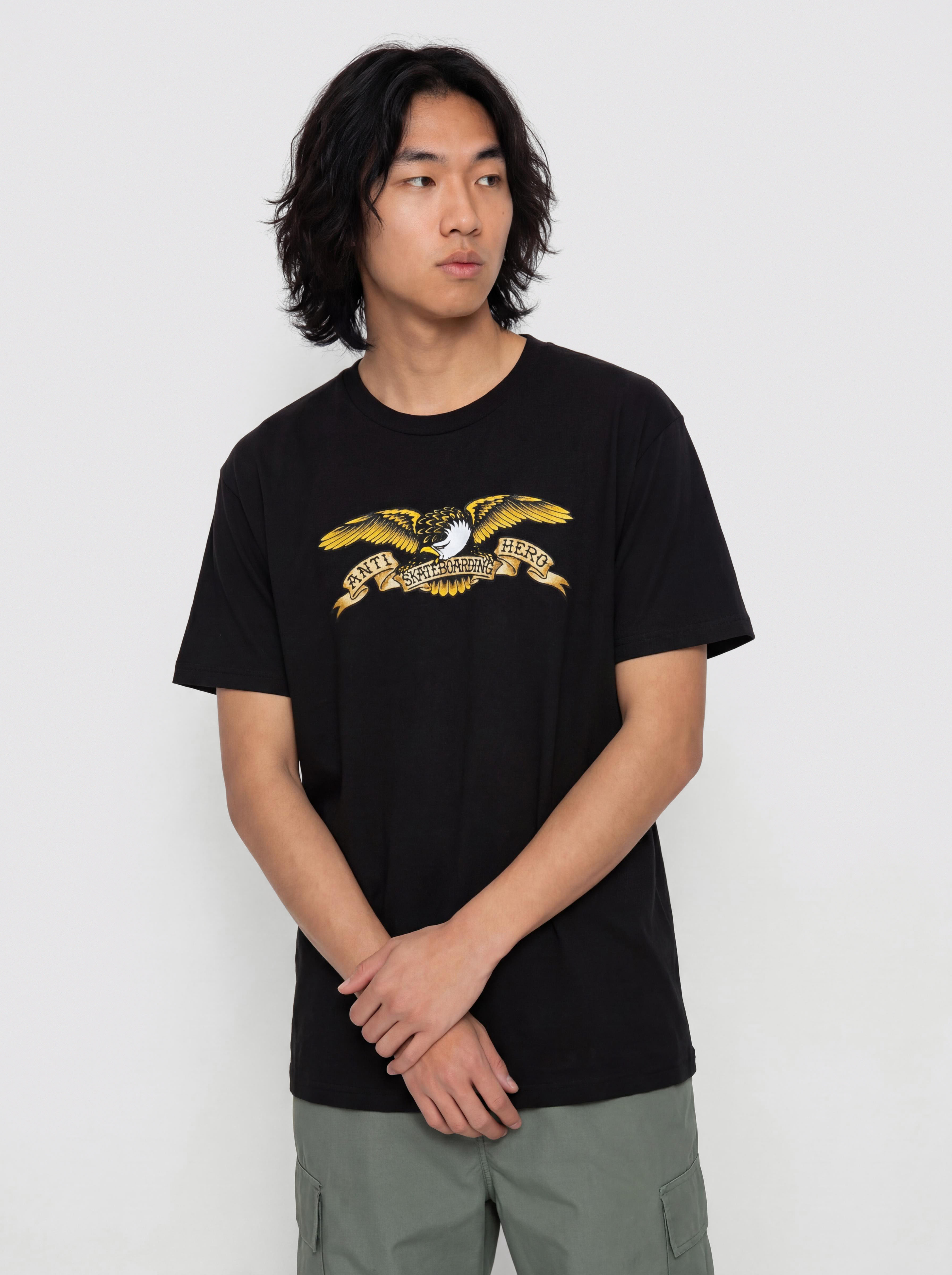 Tricou Antihero Eagle (black w/black multi color print)