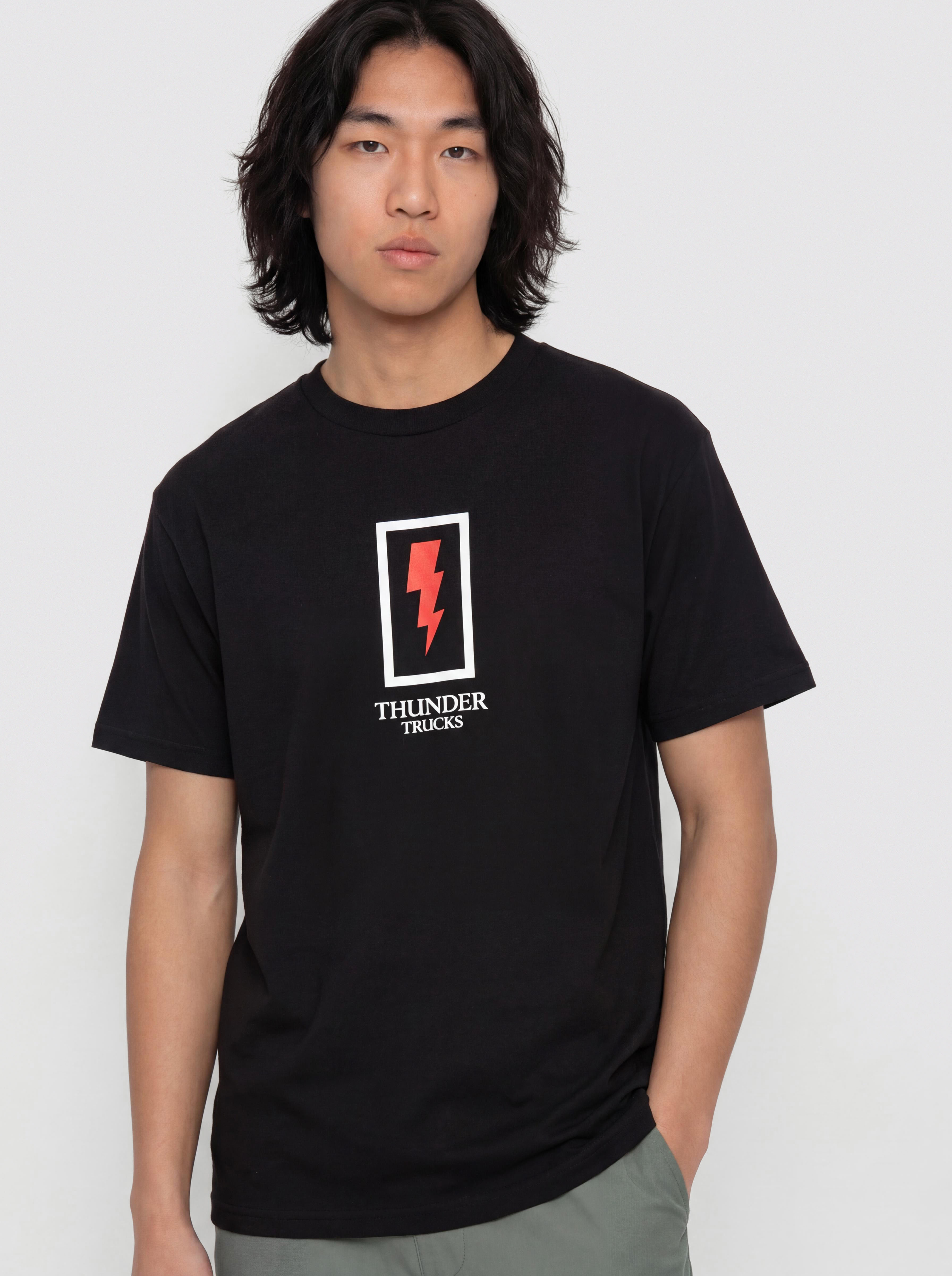 Tricou Thunder Boxed Bolt (black w/red white&black print)