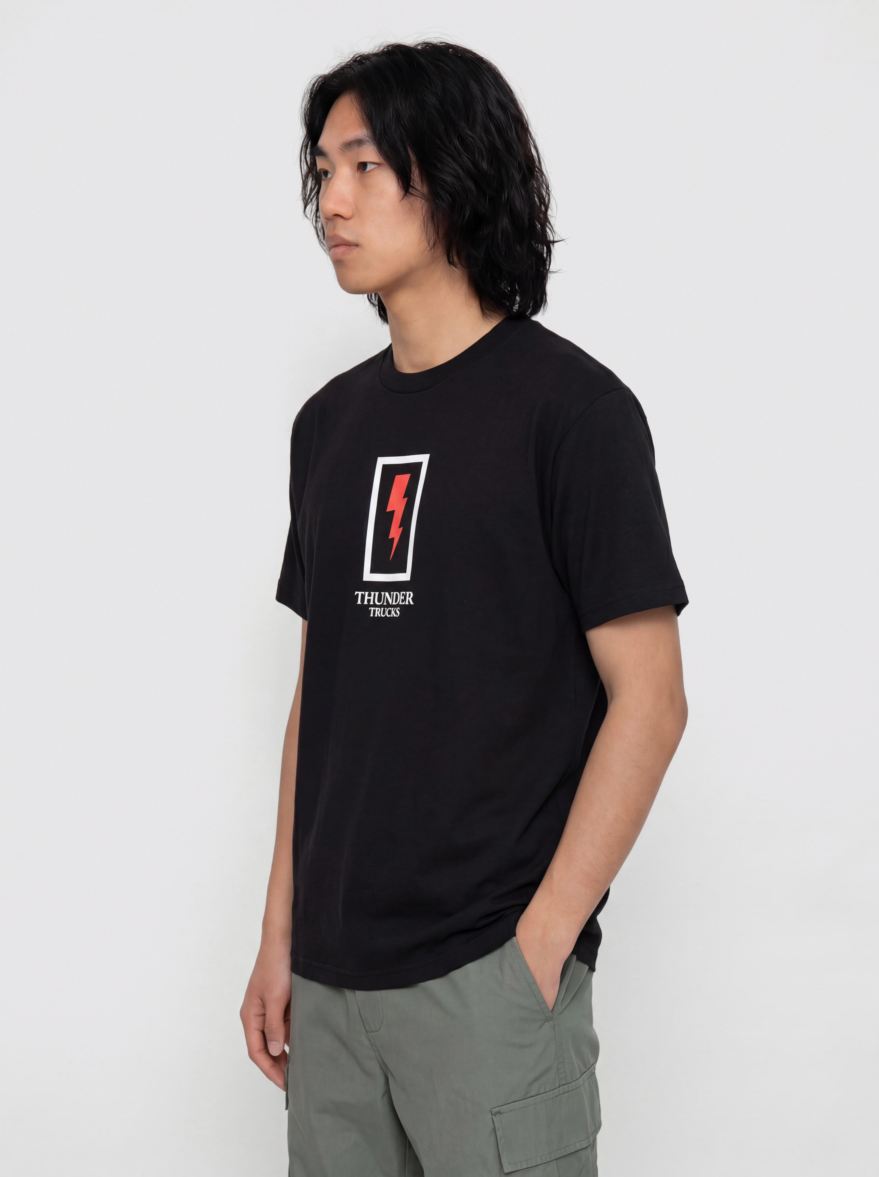 Tricou Thunder Boxed Bolt (black w/red white&black print)