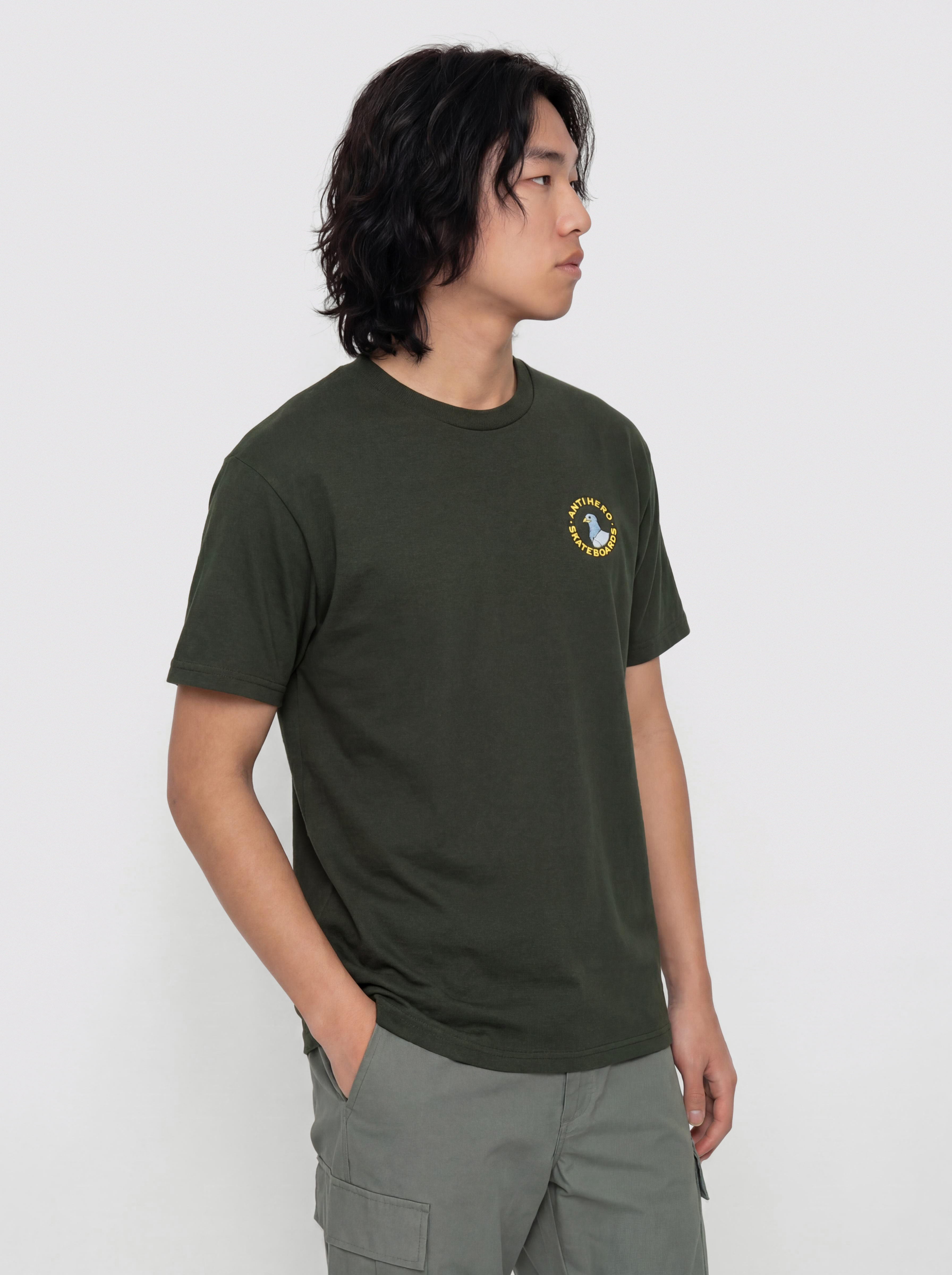 Tricou Antihero Pigeon Rnd (forest green/mt)