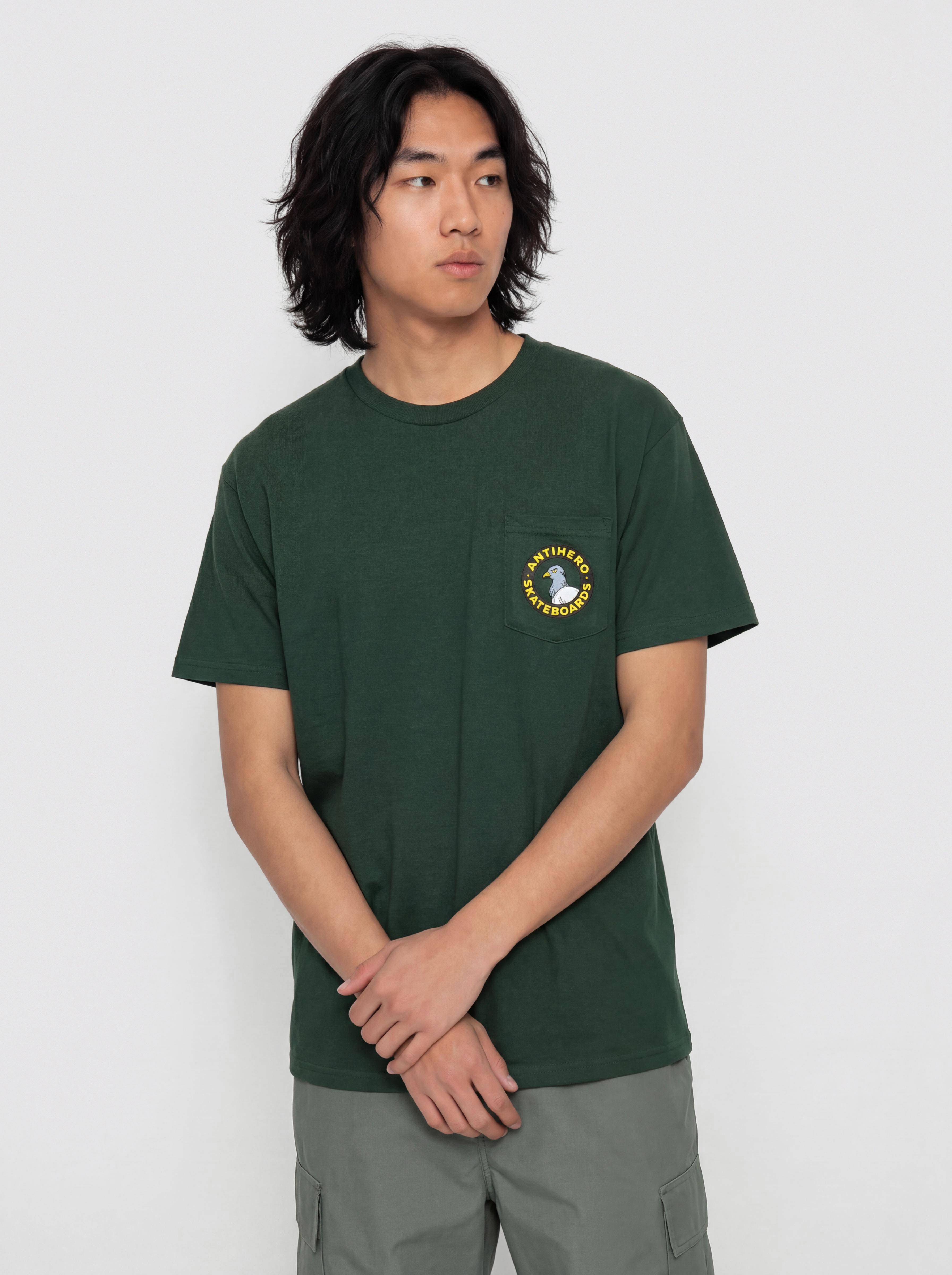 Tricou Antihero Pkt Pgn Rnd Fr (green/mt)