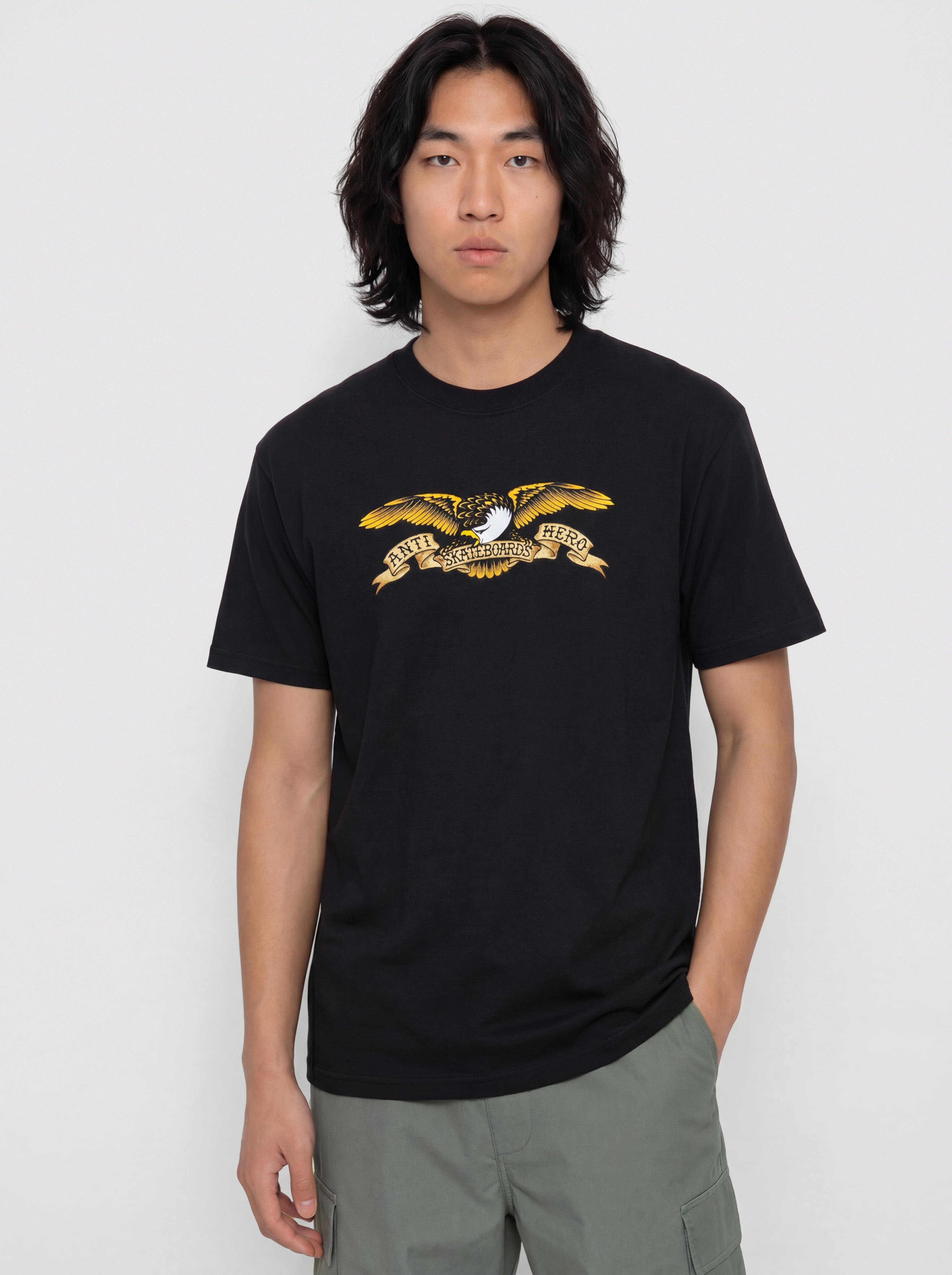 Tricou Antihero Eagle (black garment dye w/multi color print)