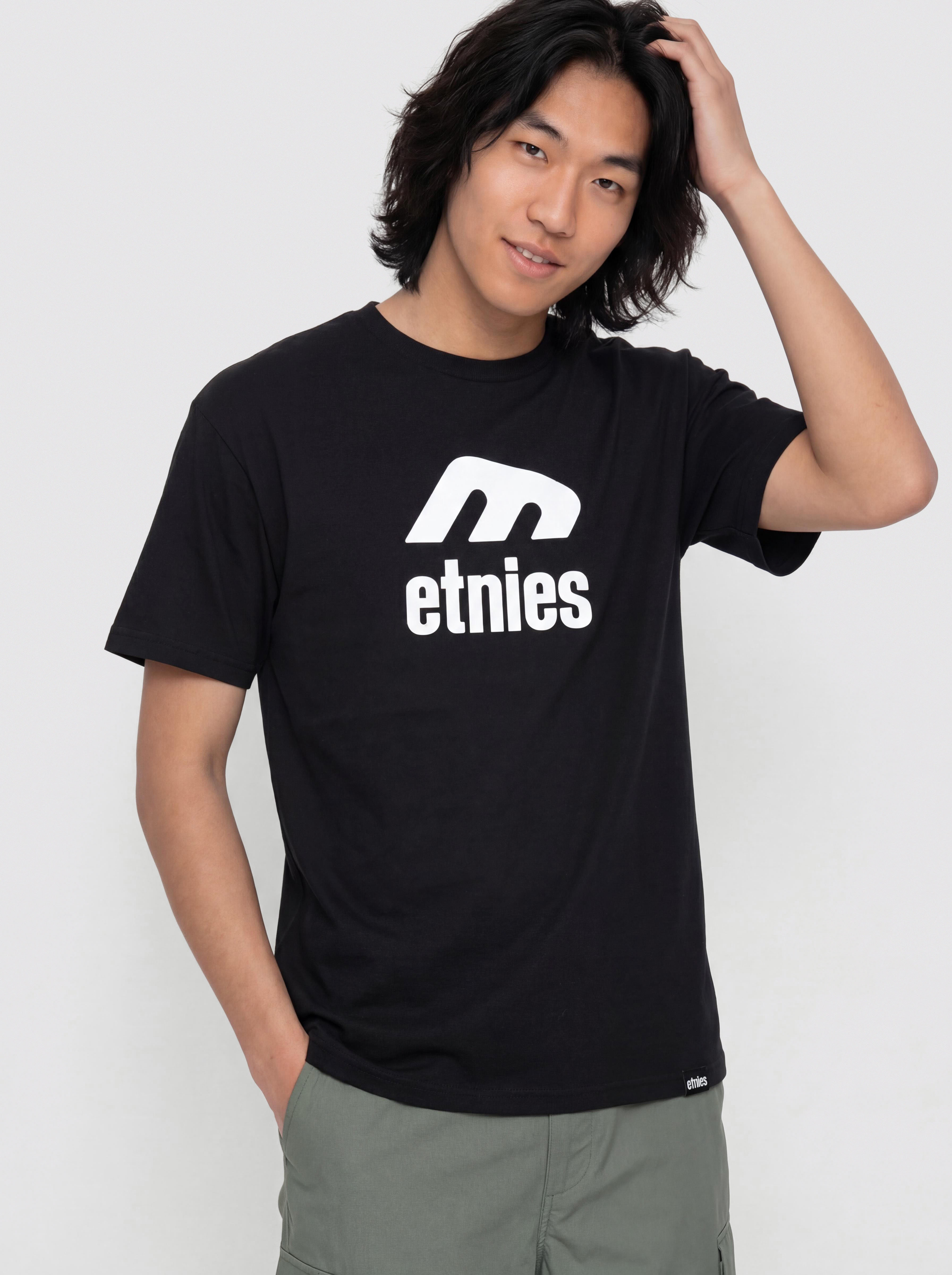 Tricou Etnies Icon E (black/white)