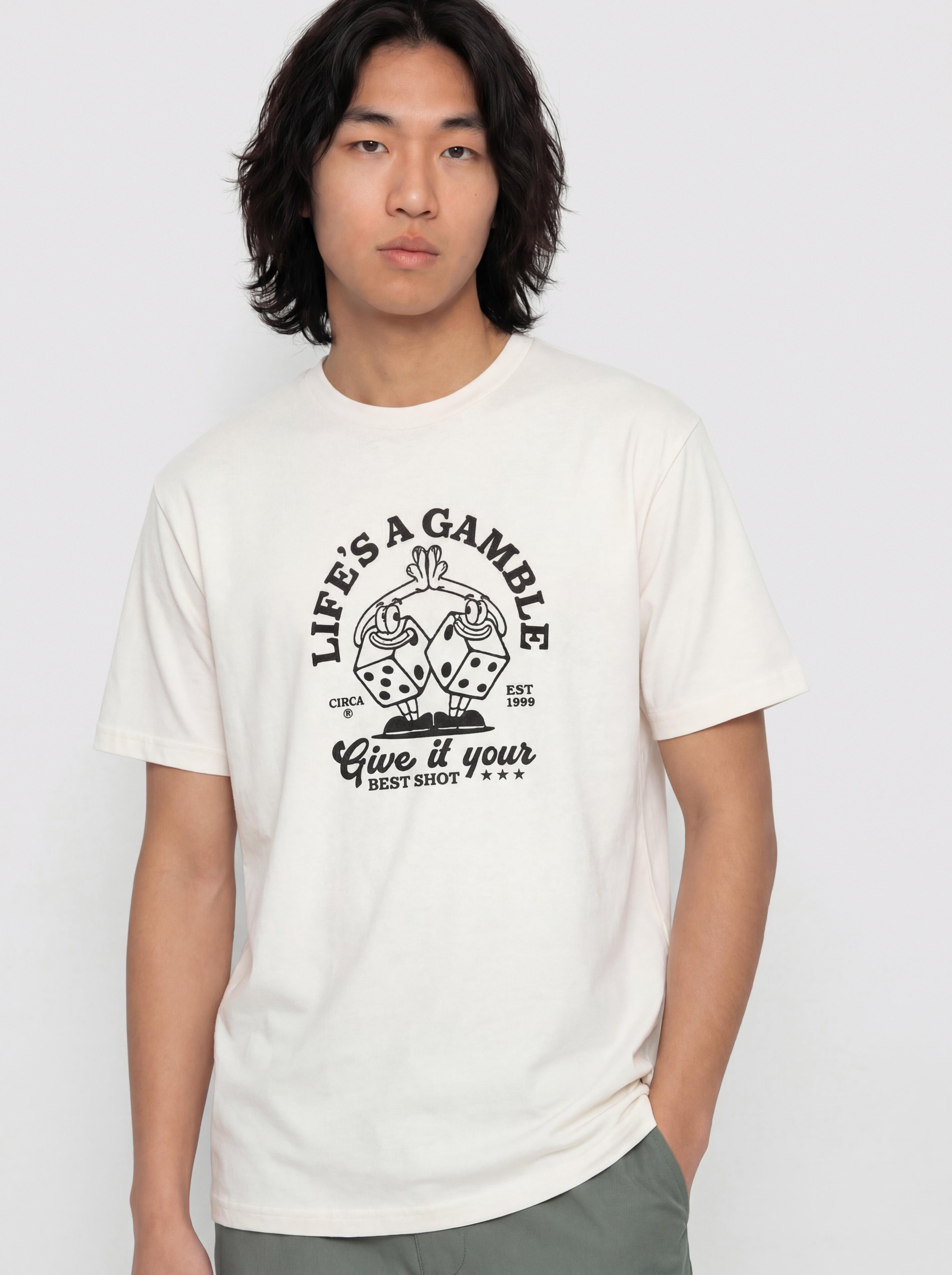 Tricou Circa Chance (vintage white)