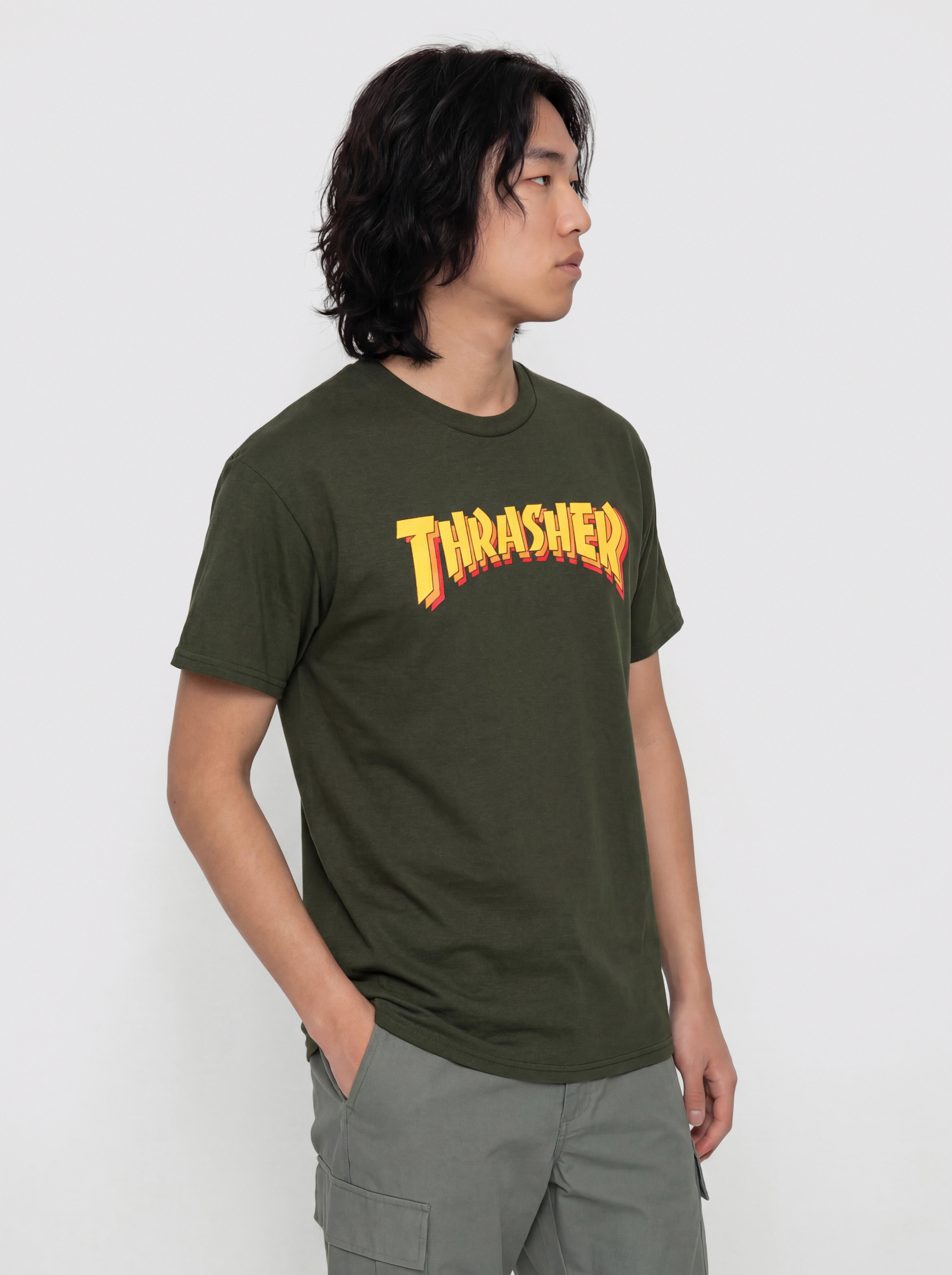 Tricou Thrasher Stacked (forest green)