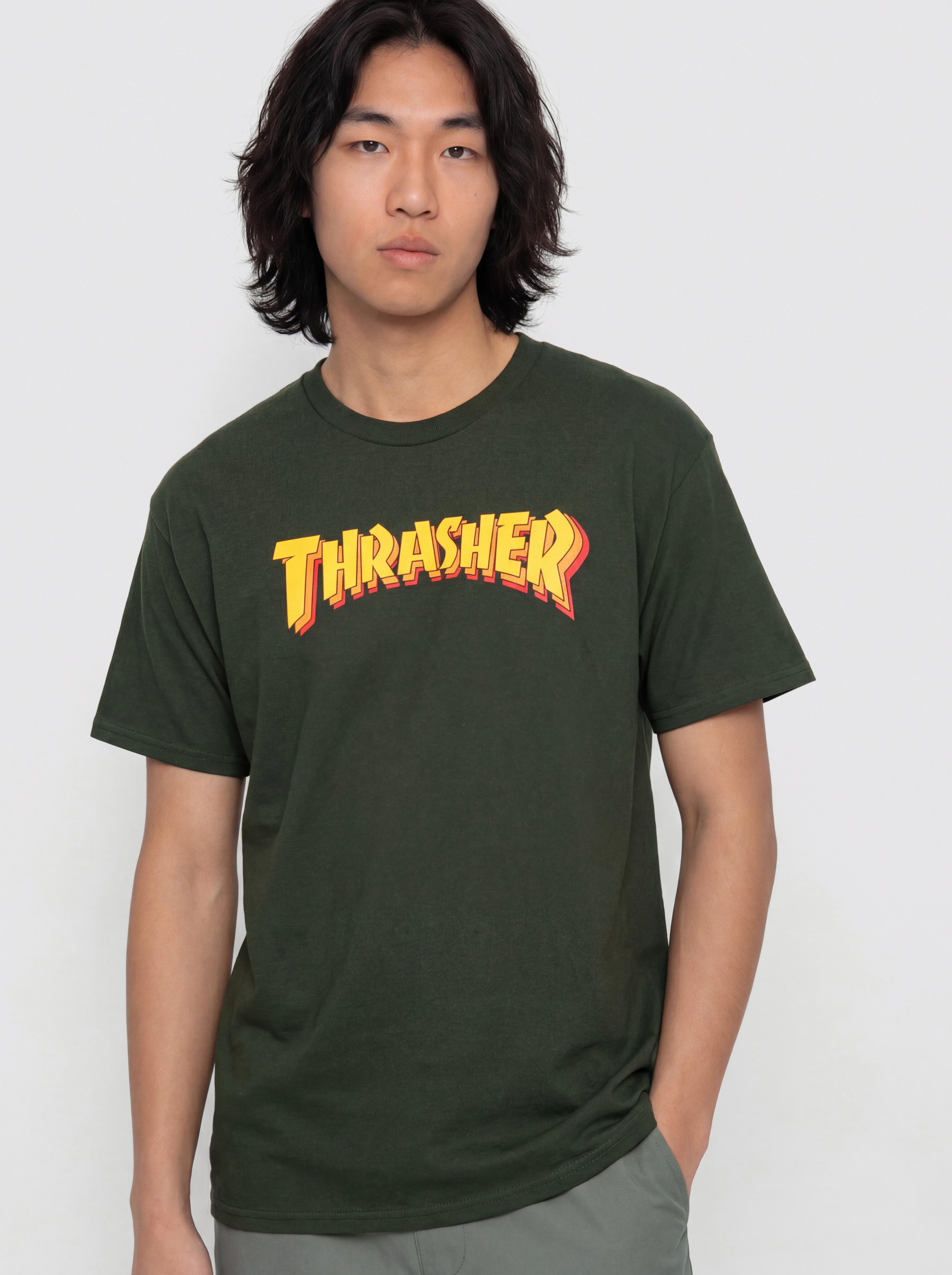 Tricou Thrasher Stacked (forest green)