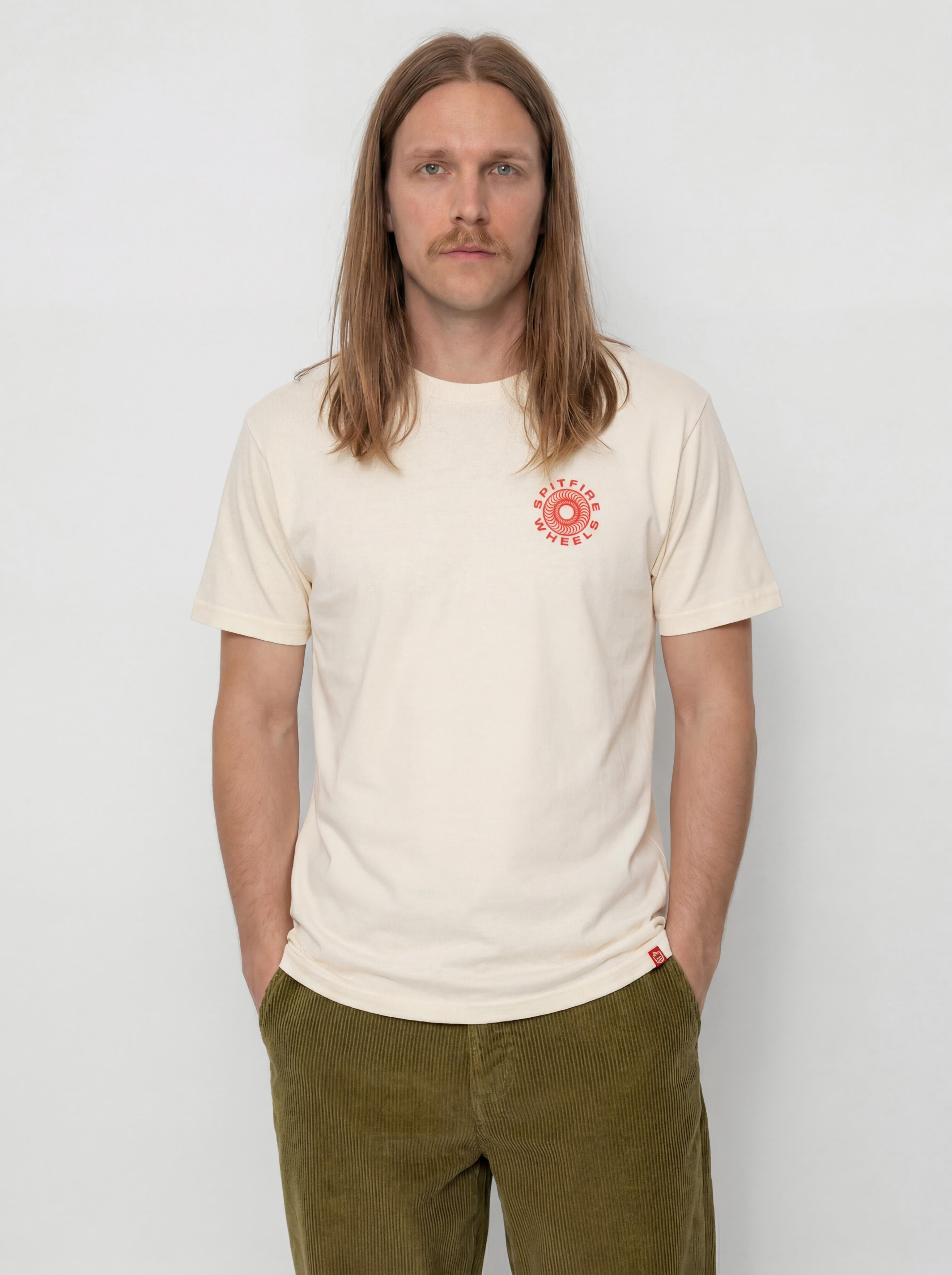 Tricou Spitfire Classic 87 Swirl Fill (cream w/red&black prints)