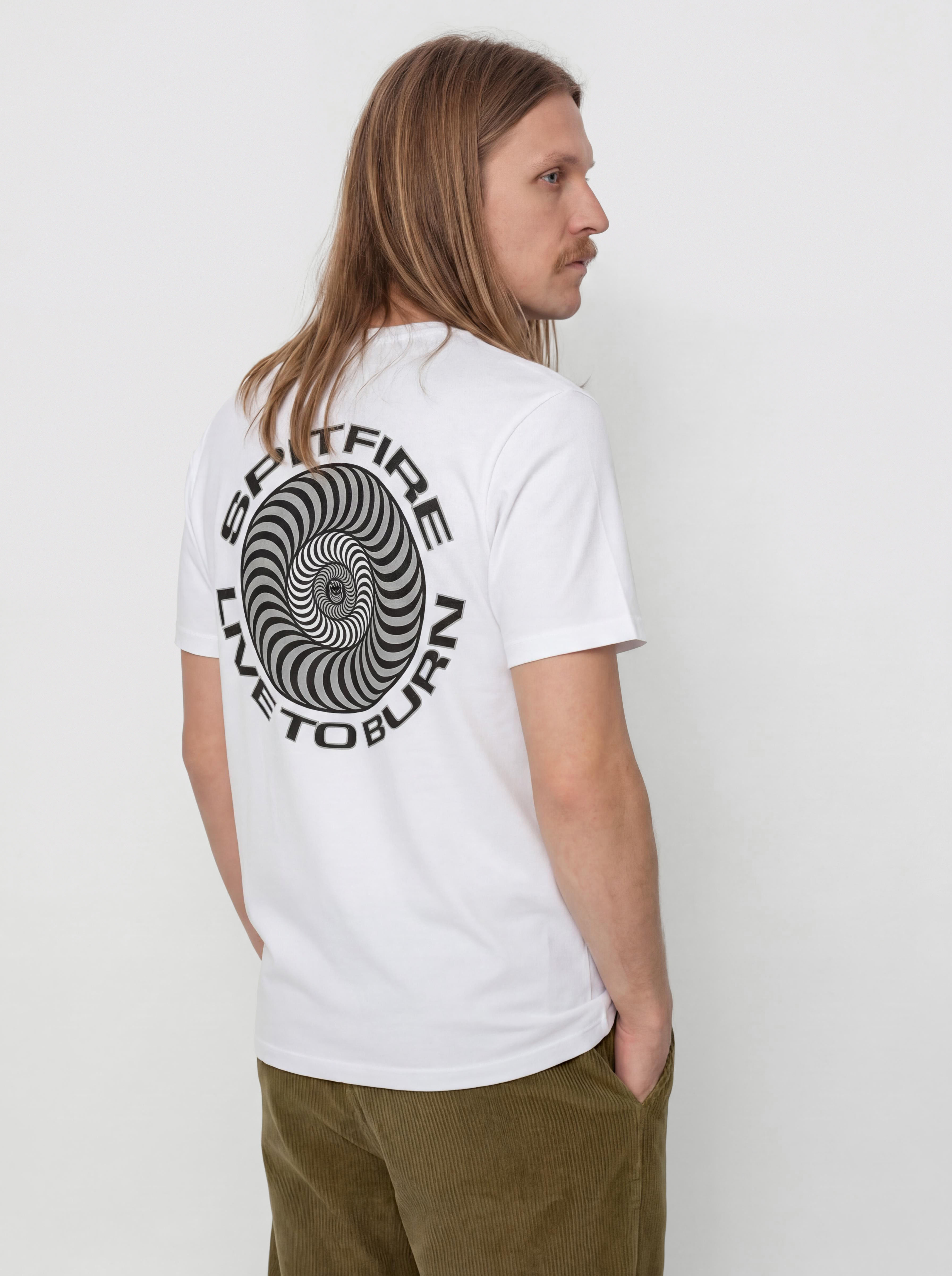 Tricou Spitfire Live To Burn Classic (white)