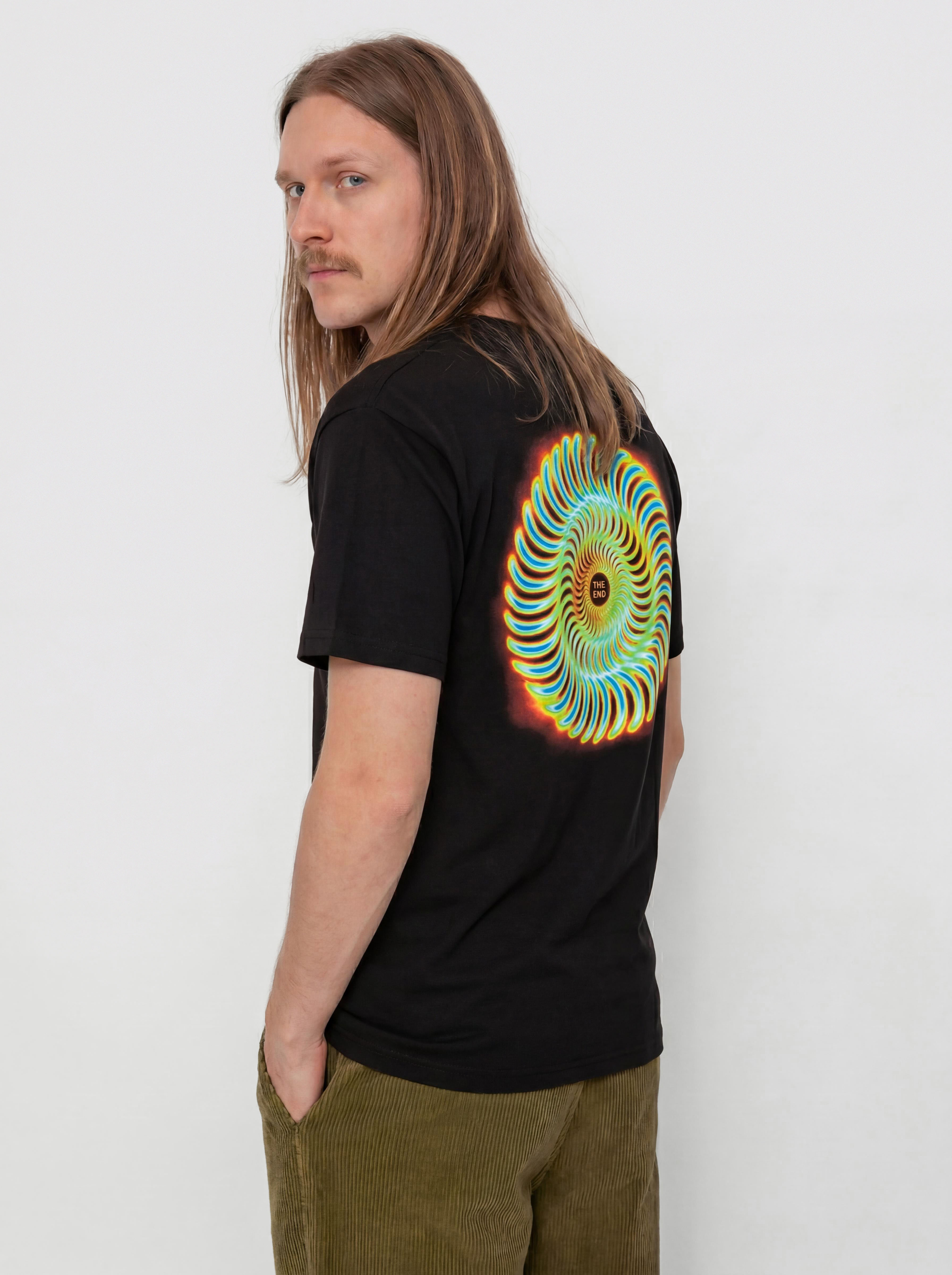 Tricou Spitfire Radioactive Classic Swirl (black)