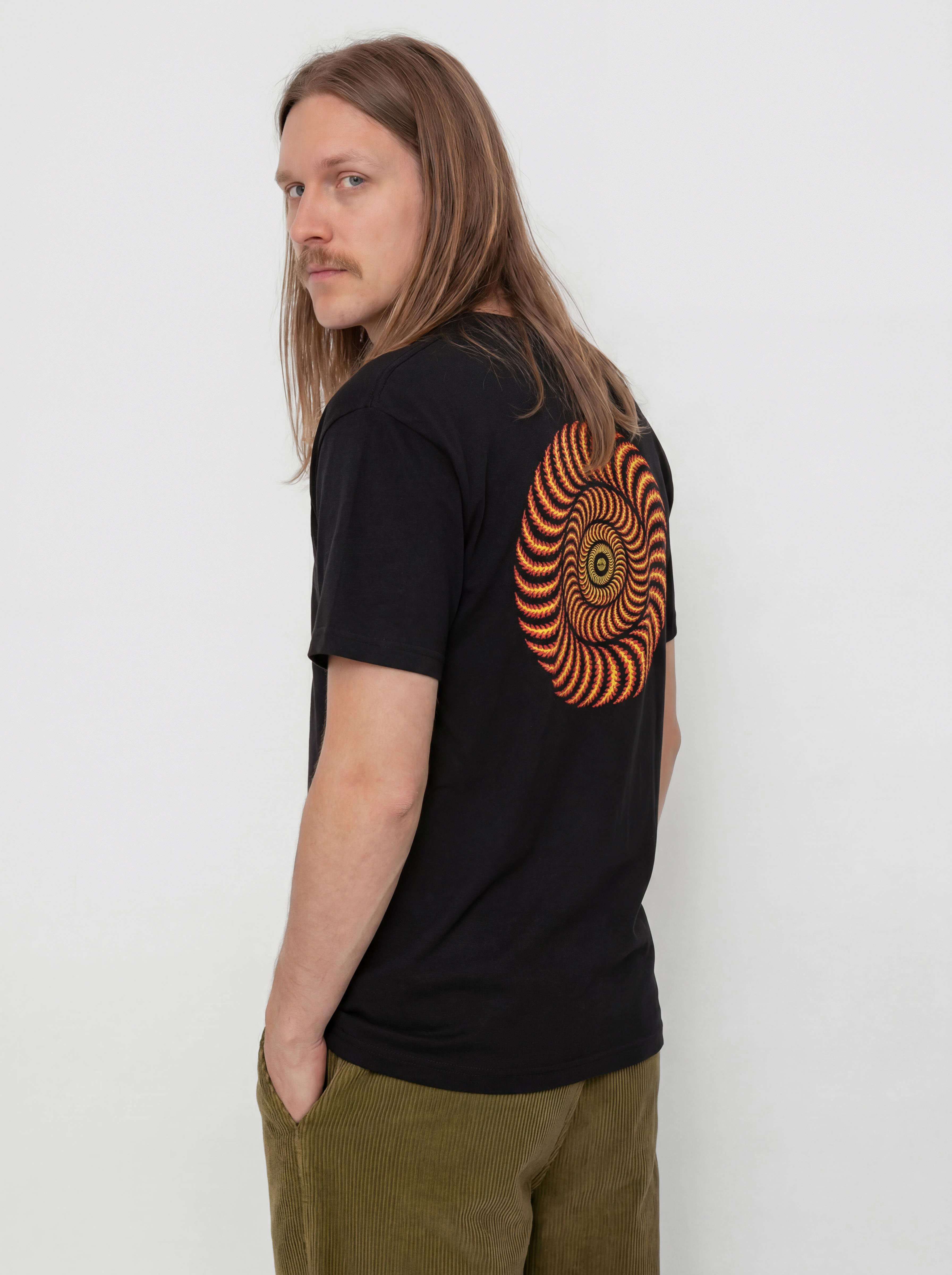 Tricou Spitfire Og Classic Flame (black w/red&yellow prints)