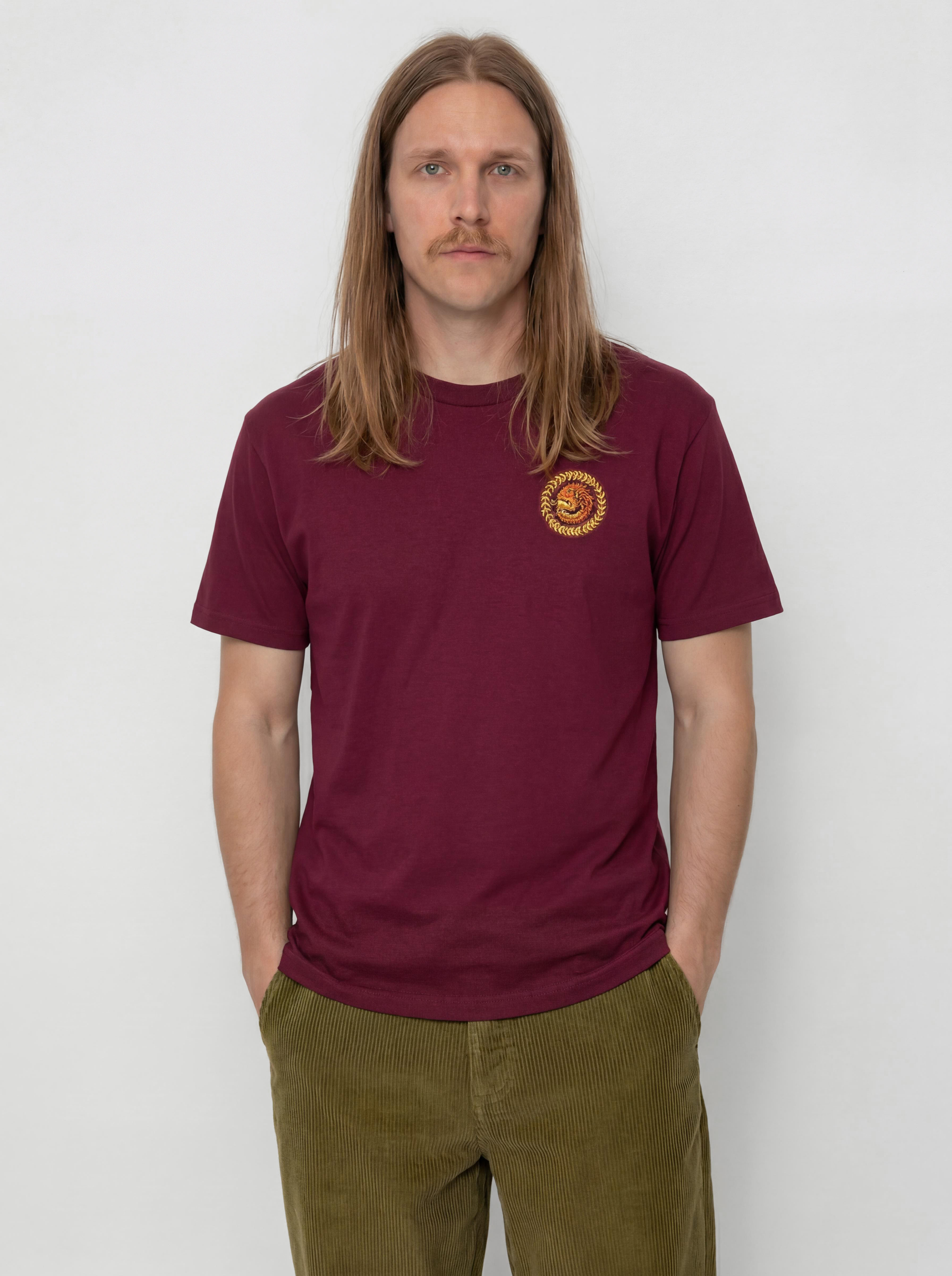 Tricou Spitfire Flying Grimple (burgundy)