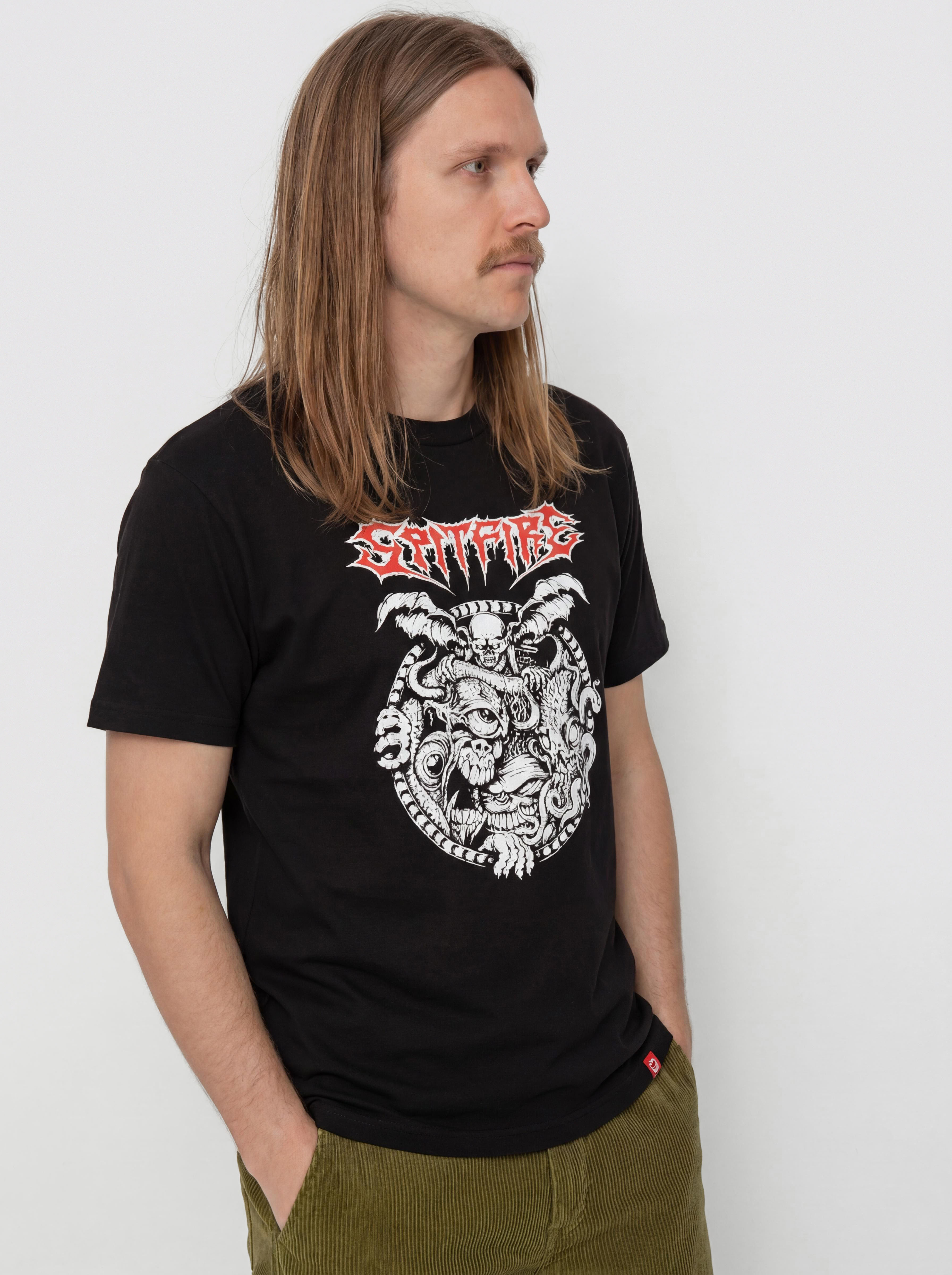 Tricou Spitfire Demon Gate (black w/red&white print)