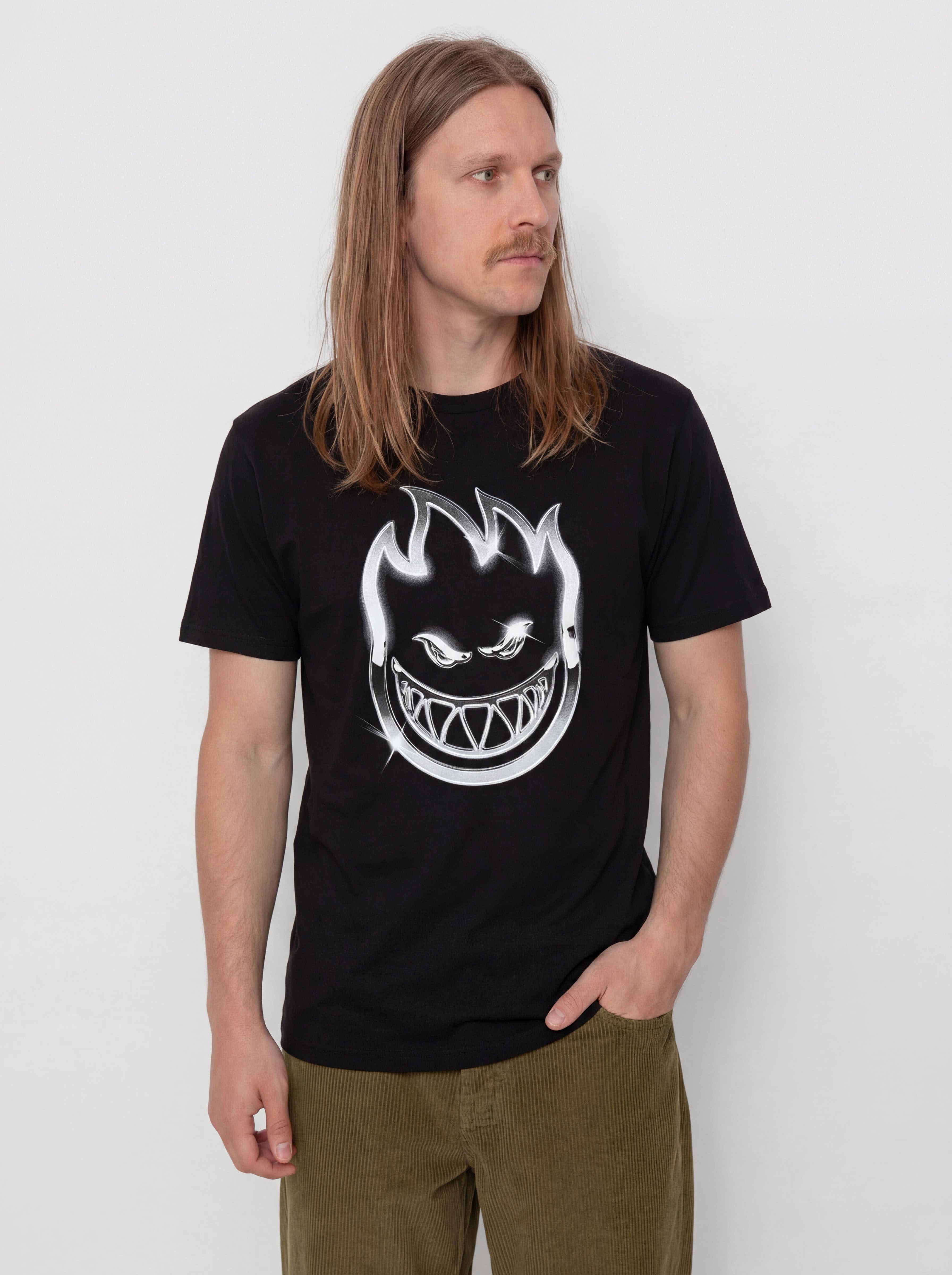 Tricou Spitfire Chrome Bighead (black w/multi color print)