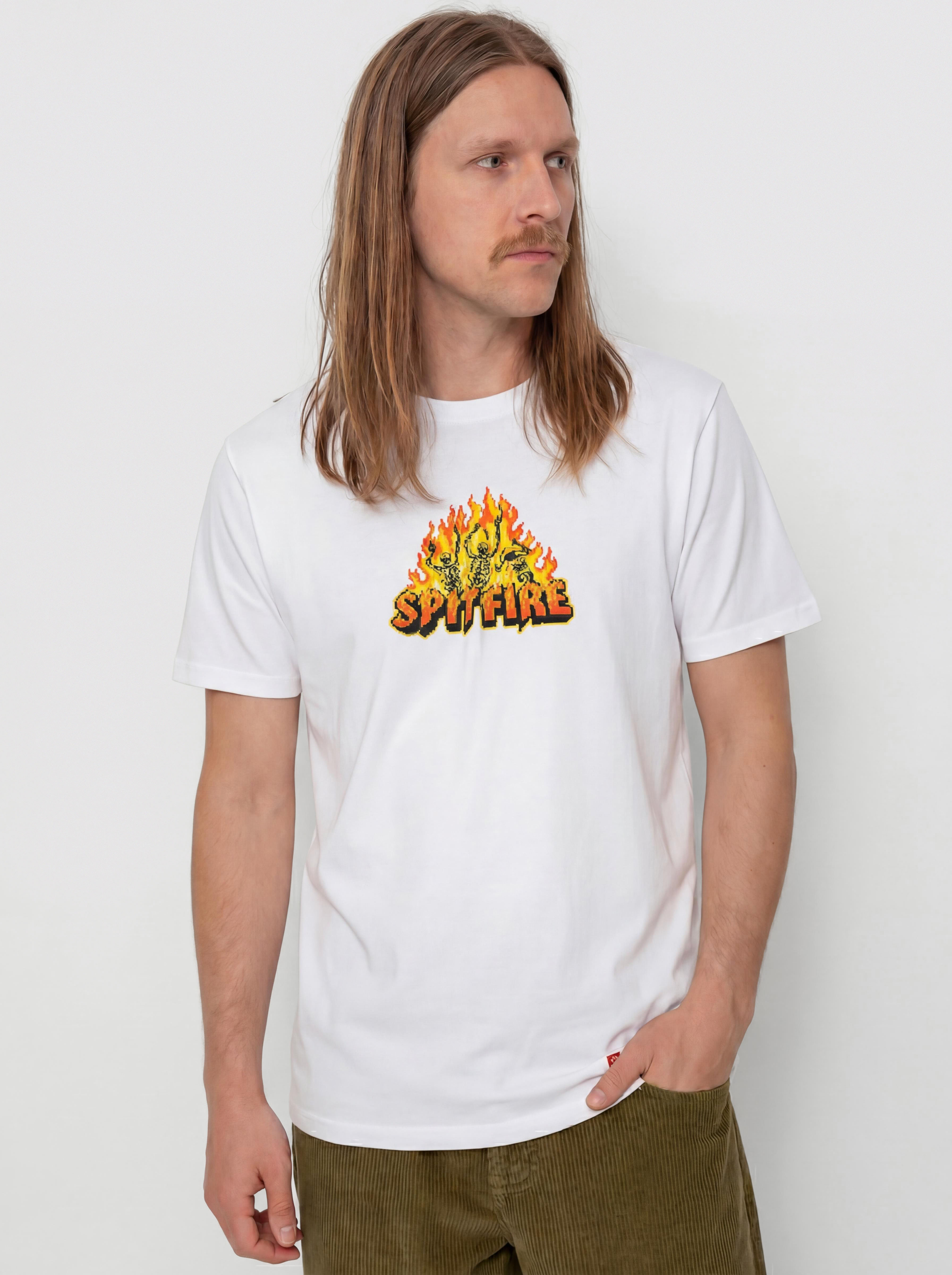 Tricou Spitfire Hellfire (white w/multi color print)