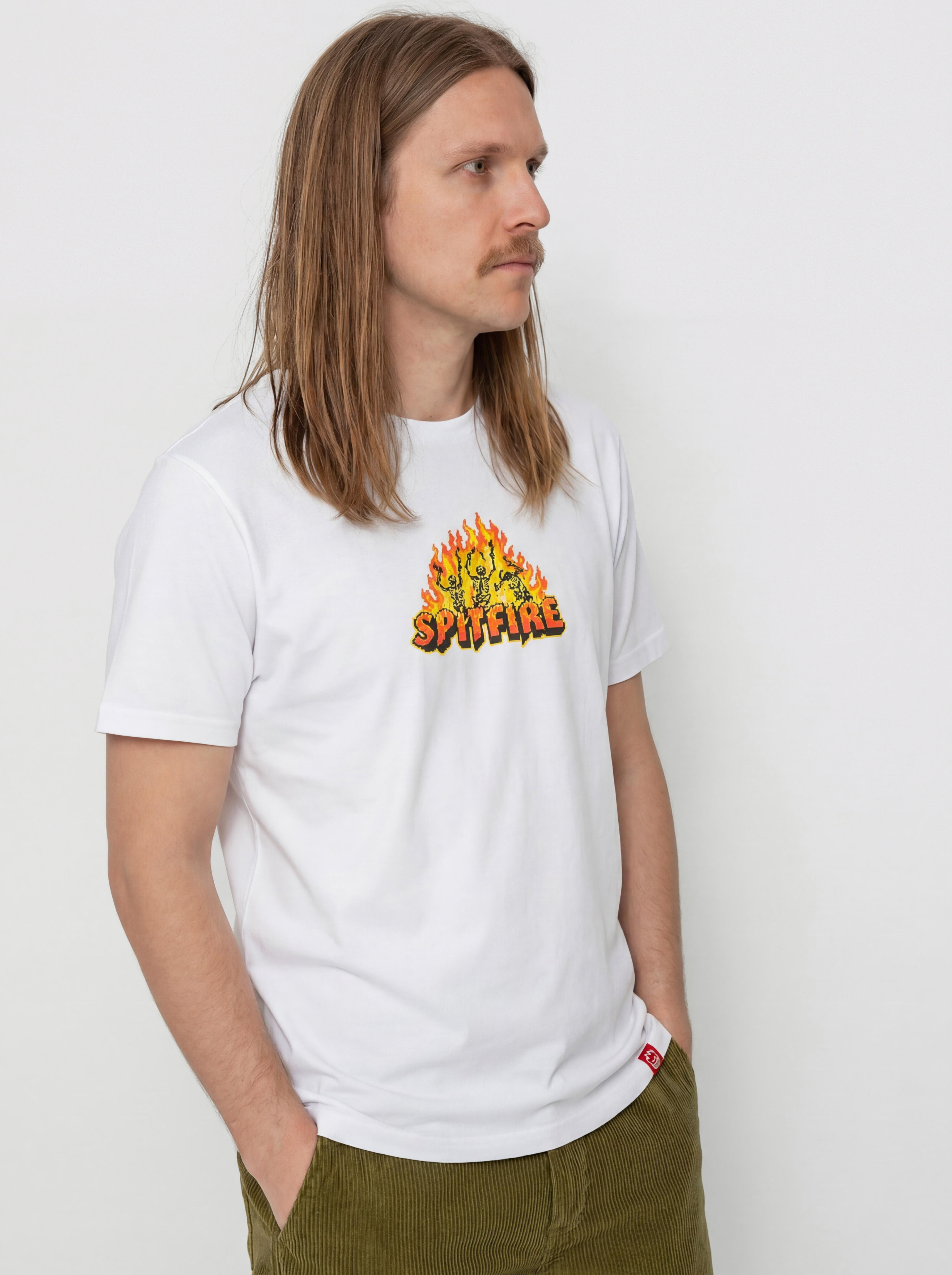 Tricou Spitfire Hellfire (white w/multi color print)