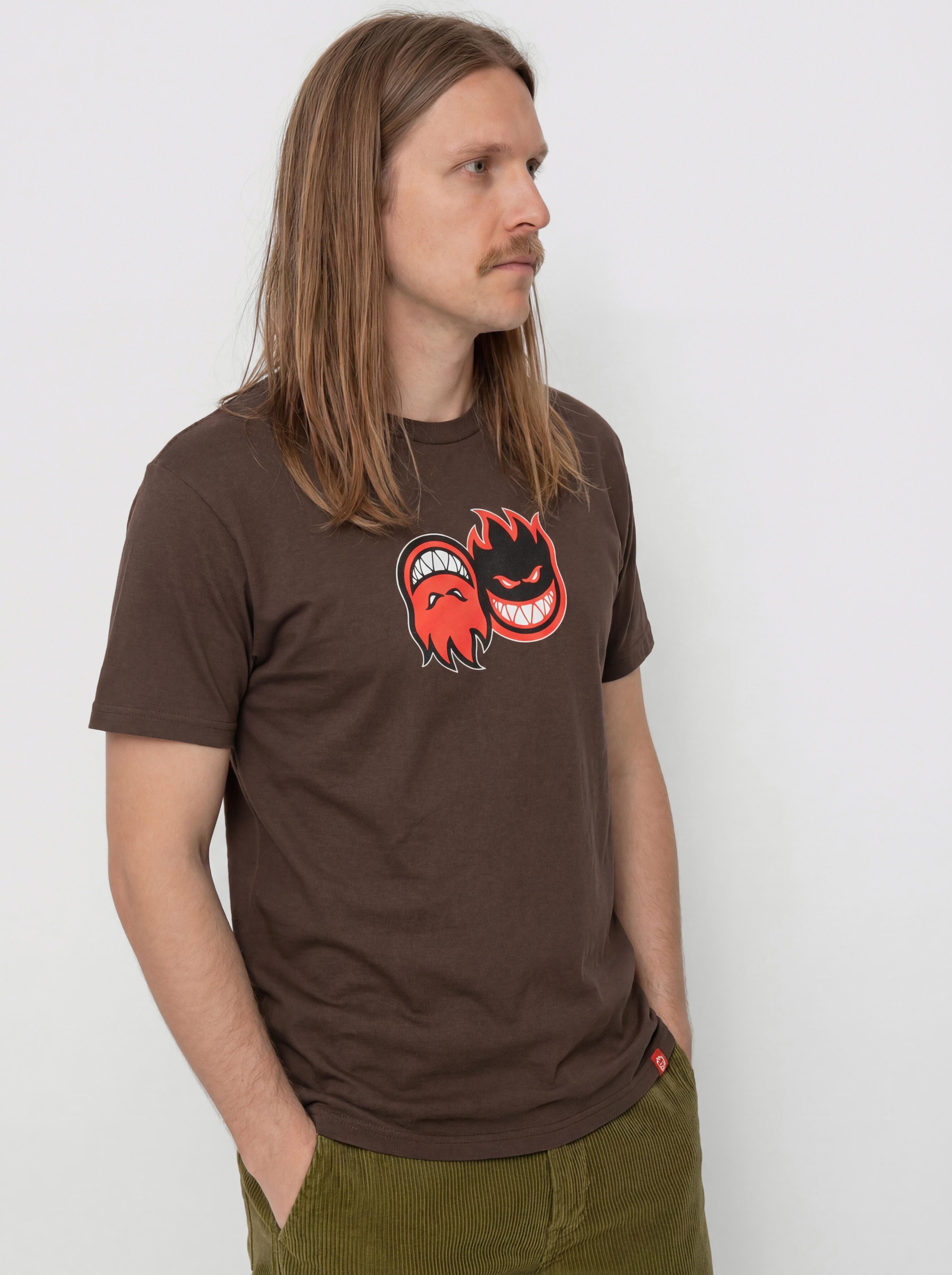 Tricou Spitfire Eternal Fill (brown w/red white&black print)