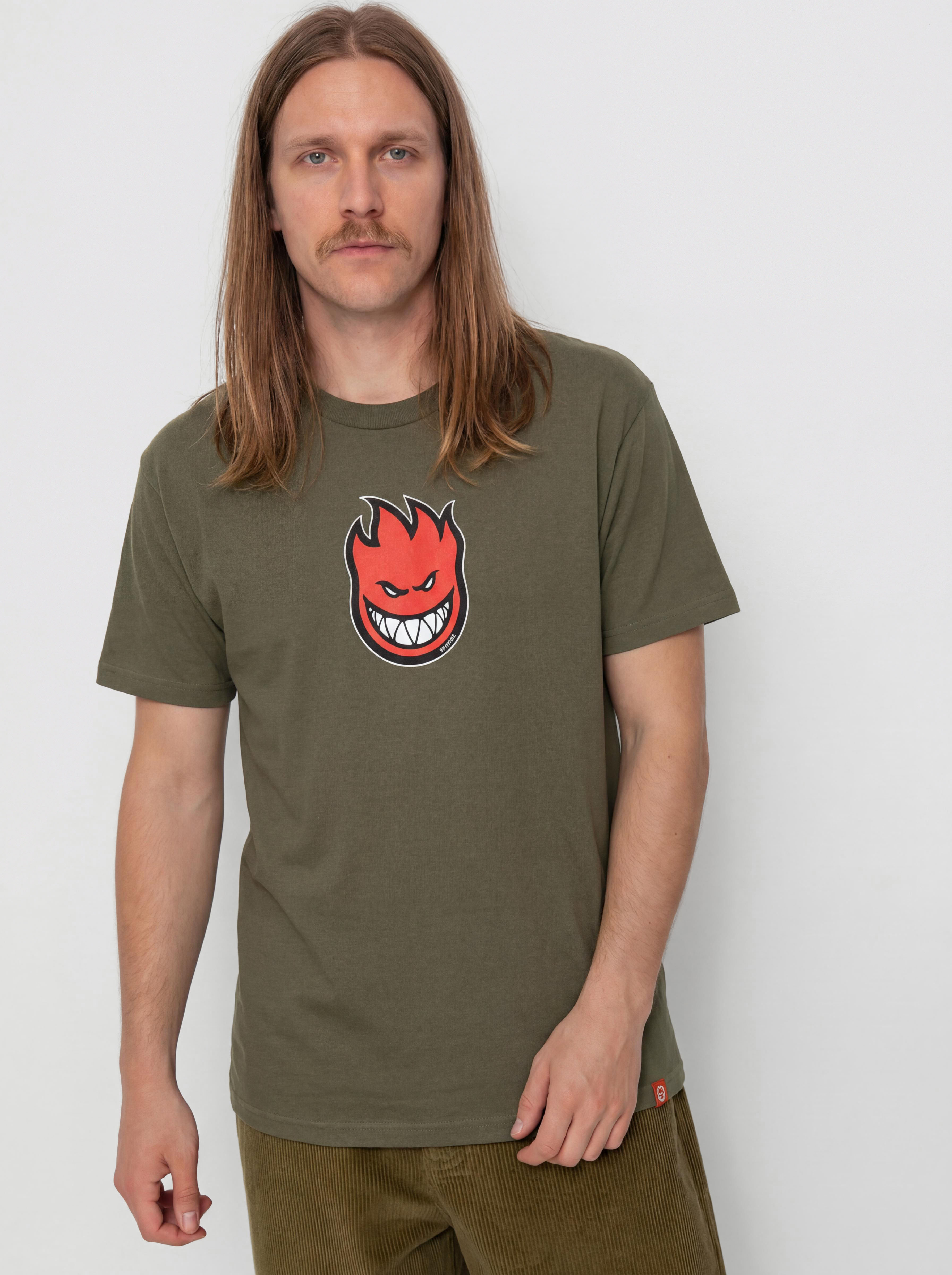 Tricou Spitfire Bighead Mid Fill (military green w/red black & white print)