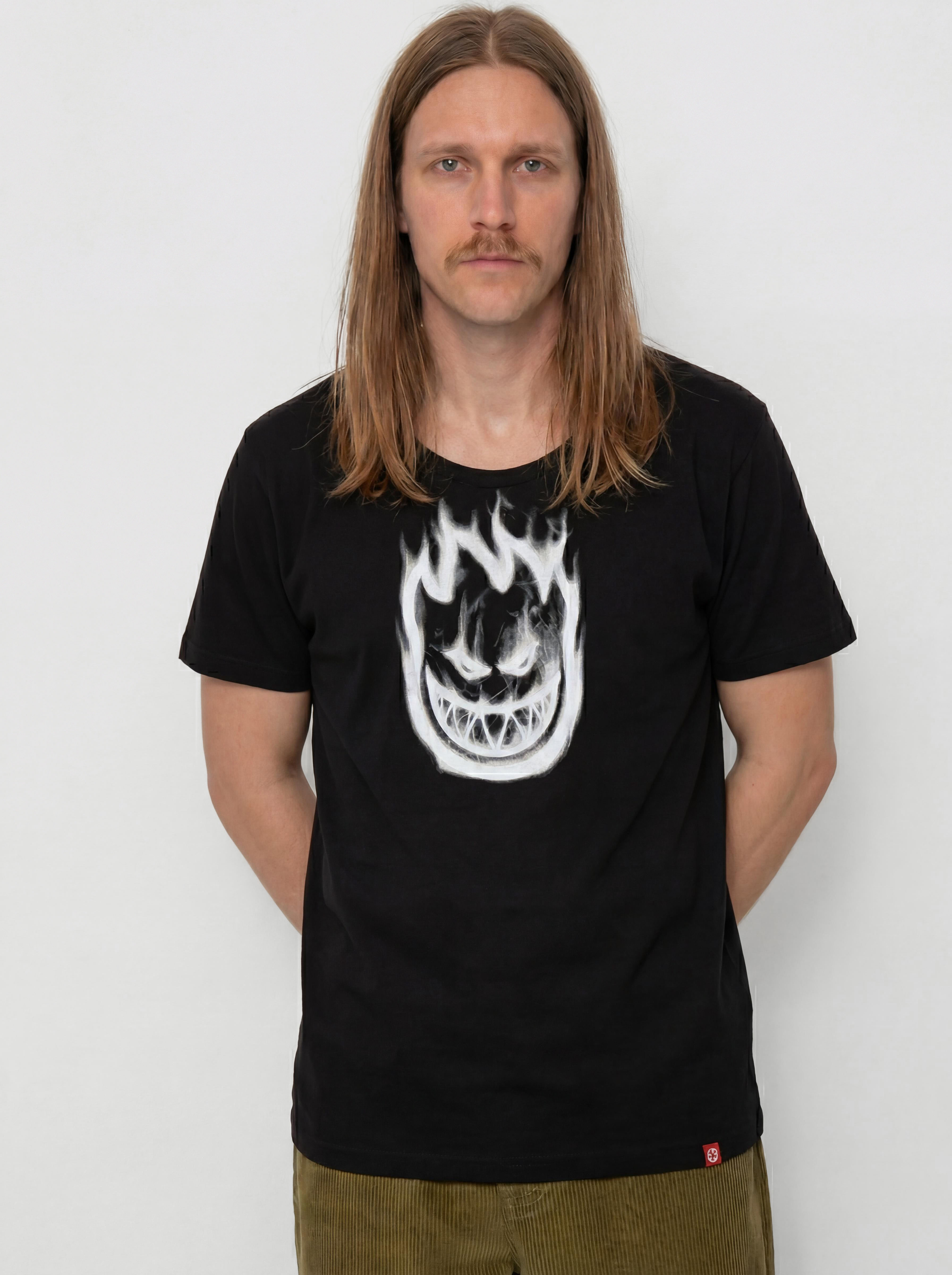 Tricou Spitfire Bighead Smoke (black w/white print)