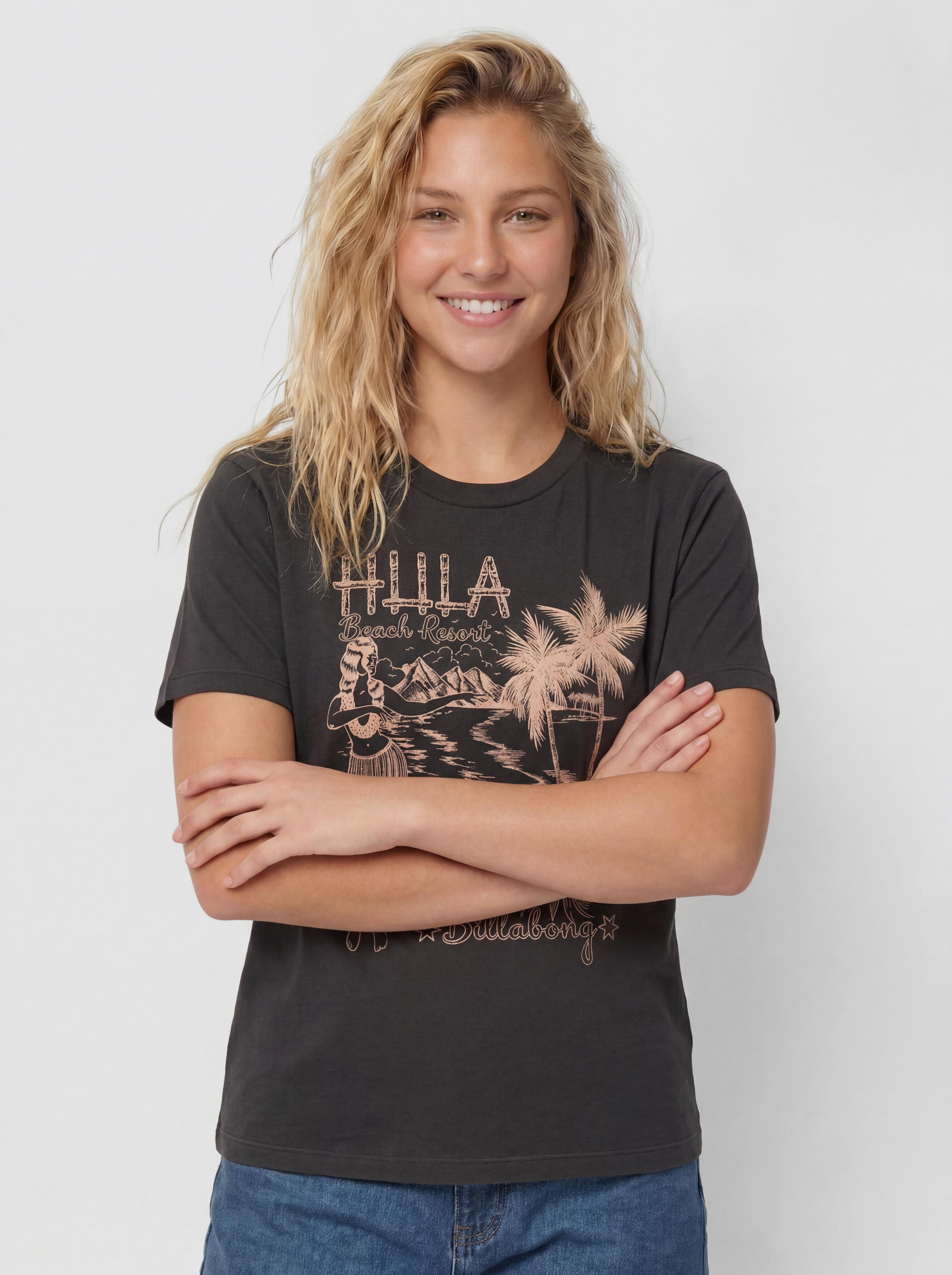 Tricou Billabong Vacay Wonder Wmn (off black)