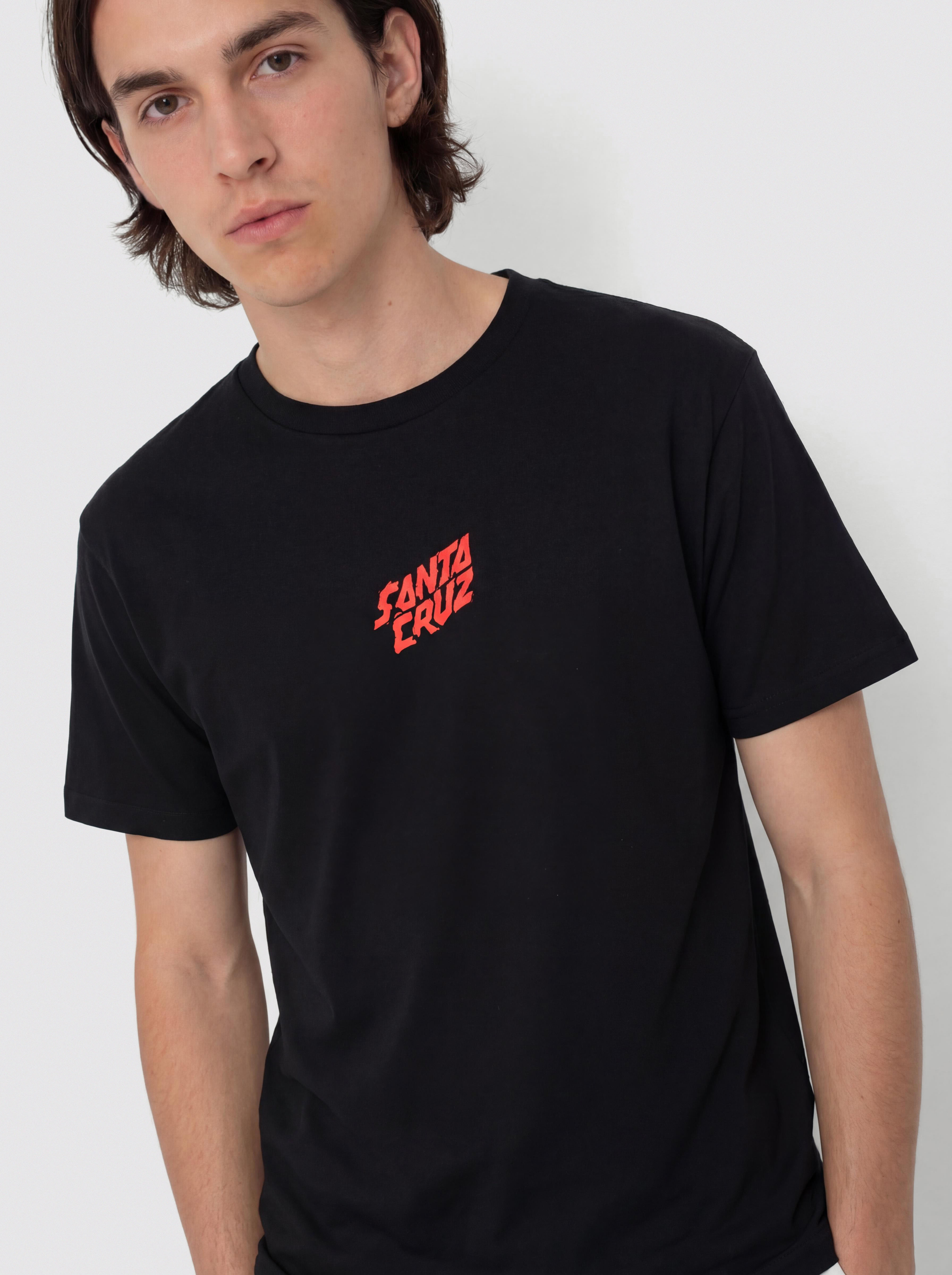 Tricou Santa Cruz X Stranger Things Screaming Lights (black)