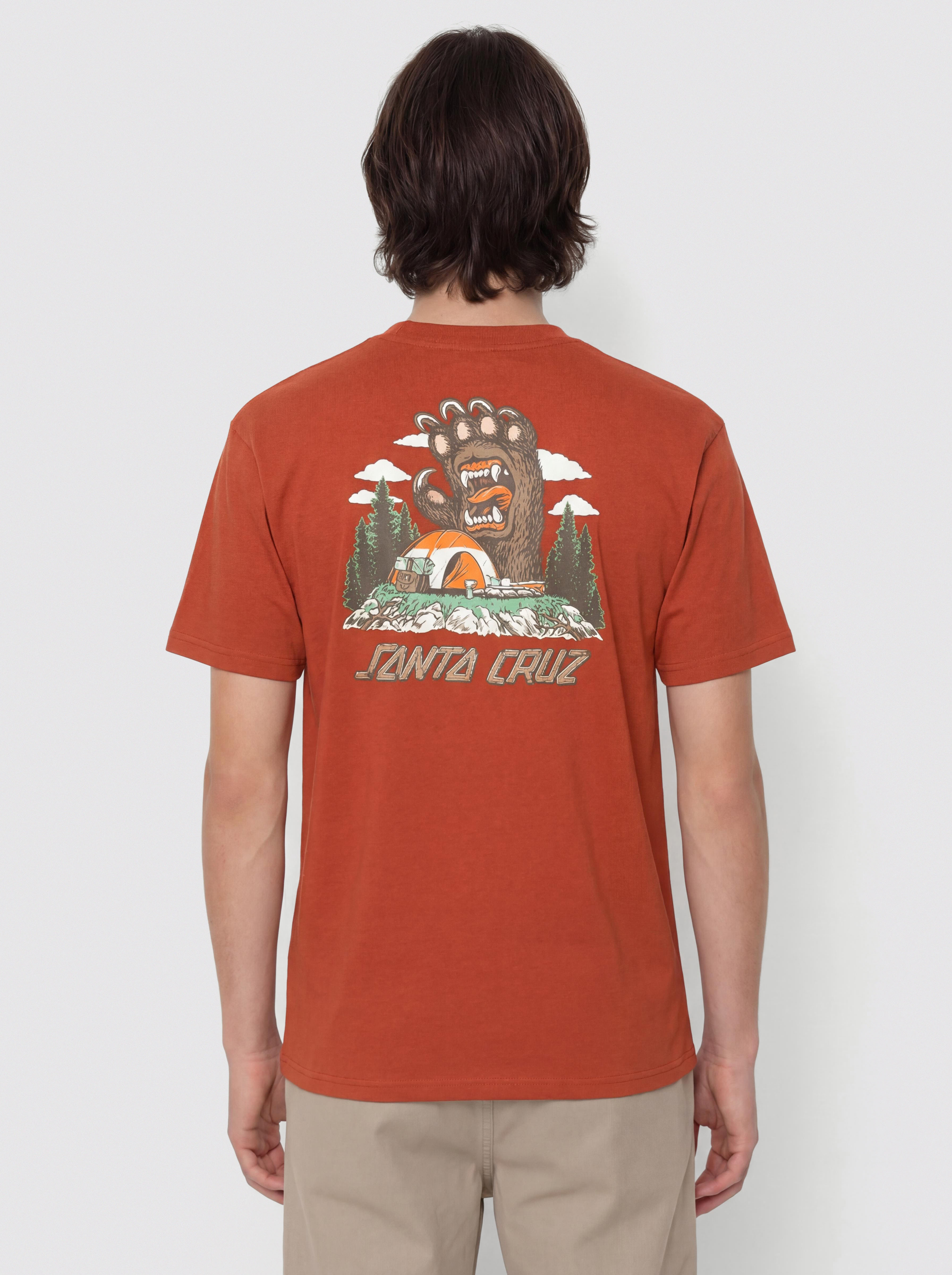 Tricou Santa Cruz Screaming Grizzly (dark rust)